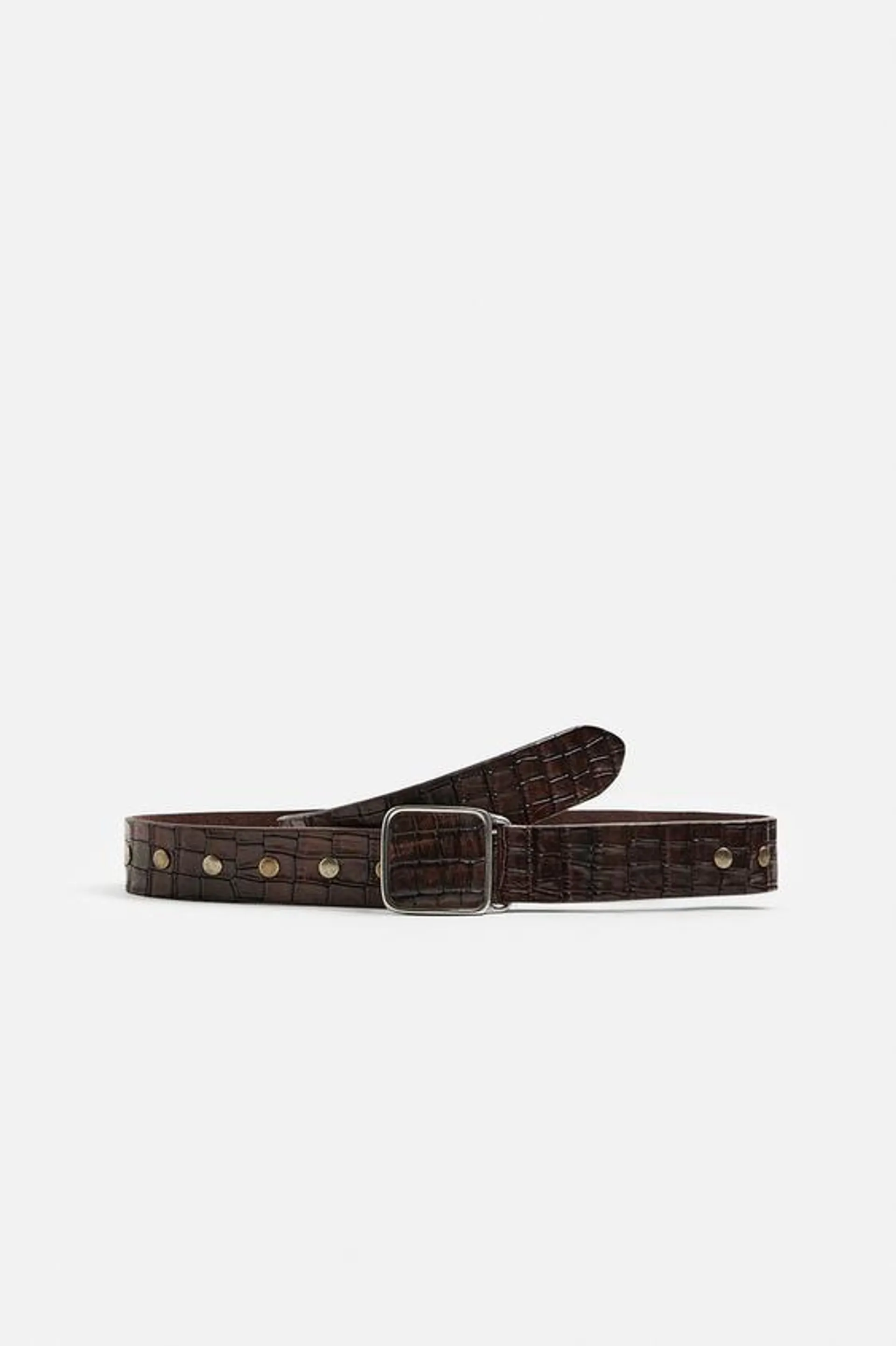 EMBOSSED LEATHER BELT LIMITED EDITION