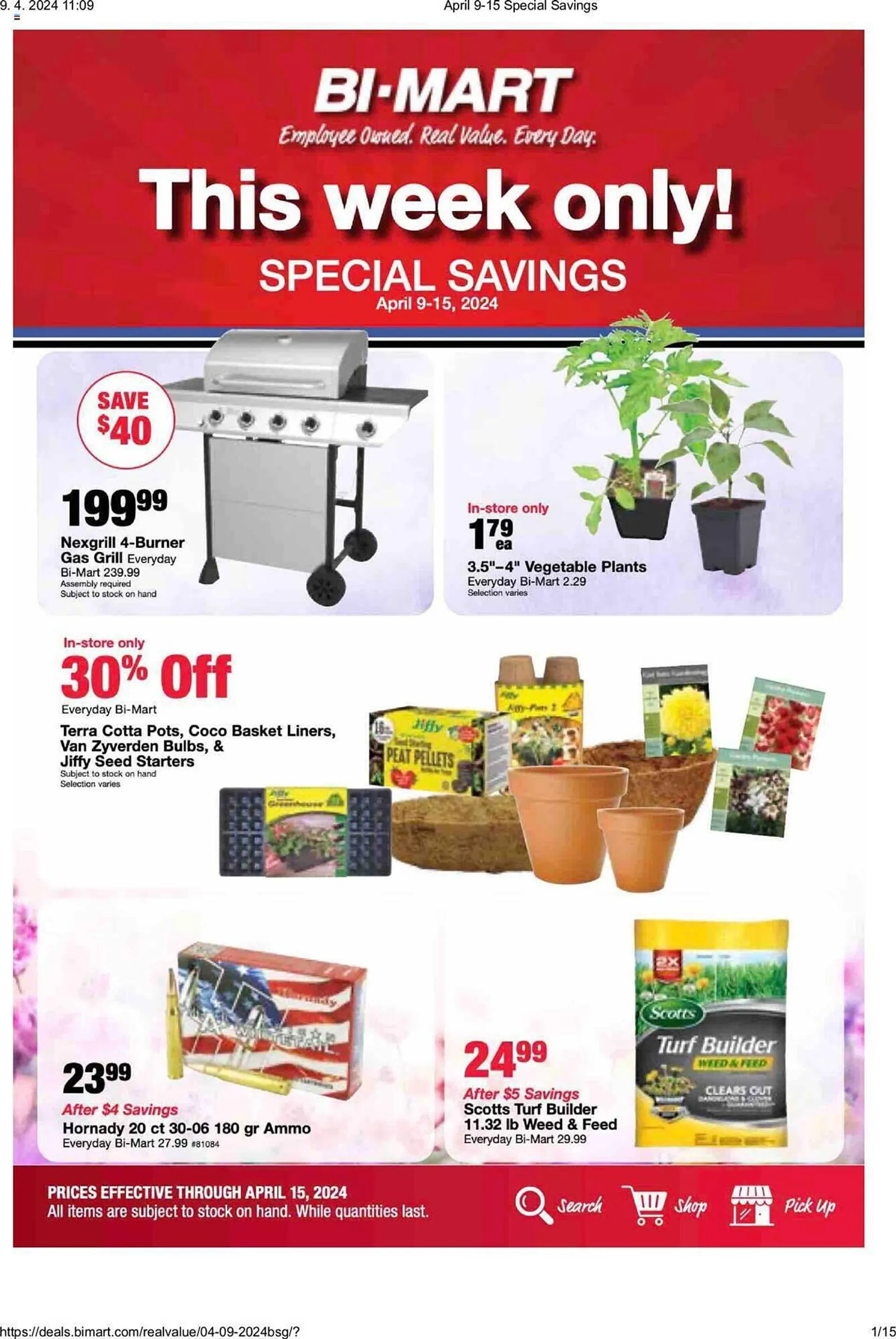 Weekly ad Bi-Mart Weekly Ad from April 9 to April 15 2024 - Page 1