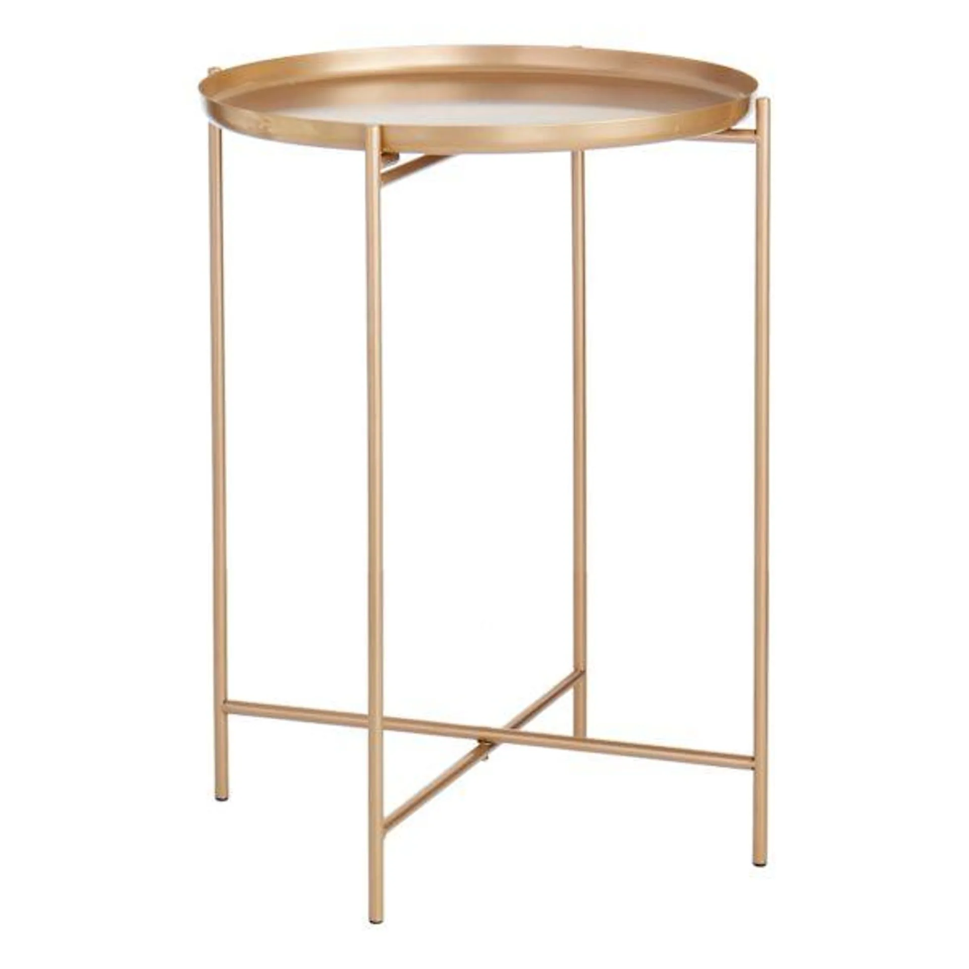 Tate Tray Side Table, Gold