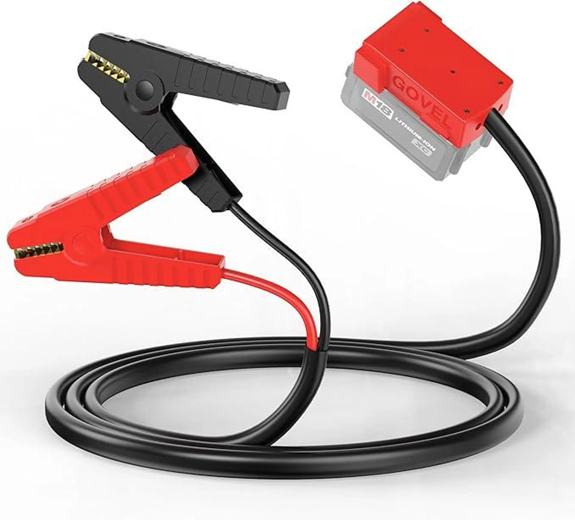 Battery Jump Starter Jumper Cable Clamps for Milwaukee M18 18V, 8AWG 6.5FT Auto Booster Cable for Jump Starting Car Cable Power Tool Line(Battery not Included)