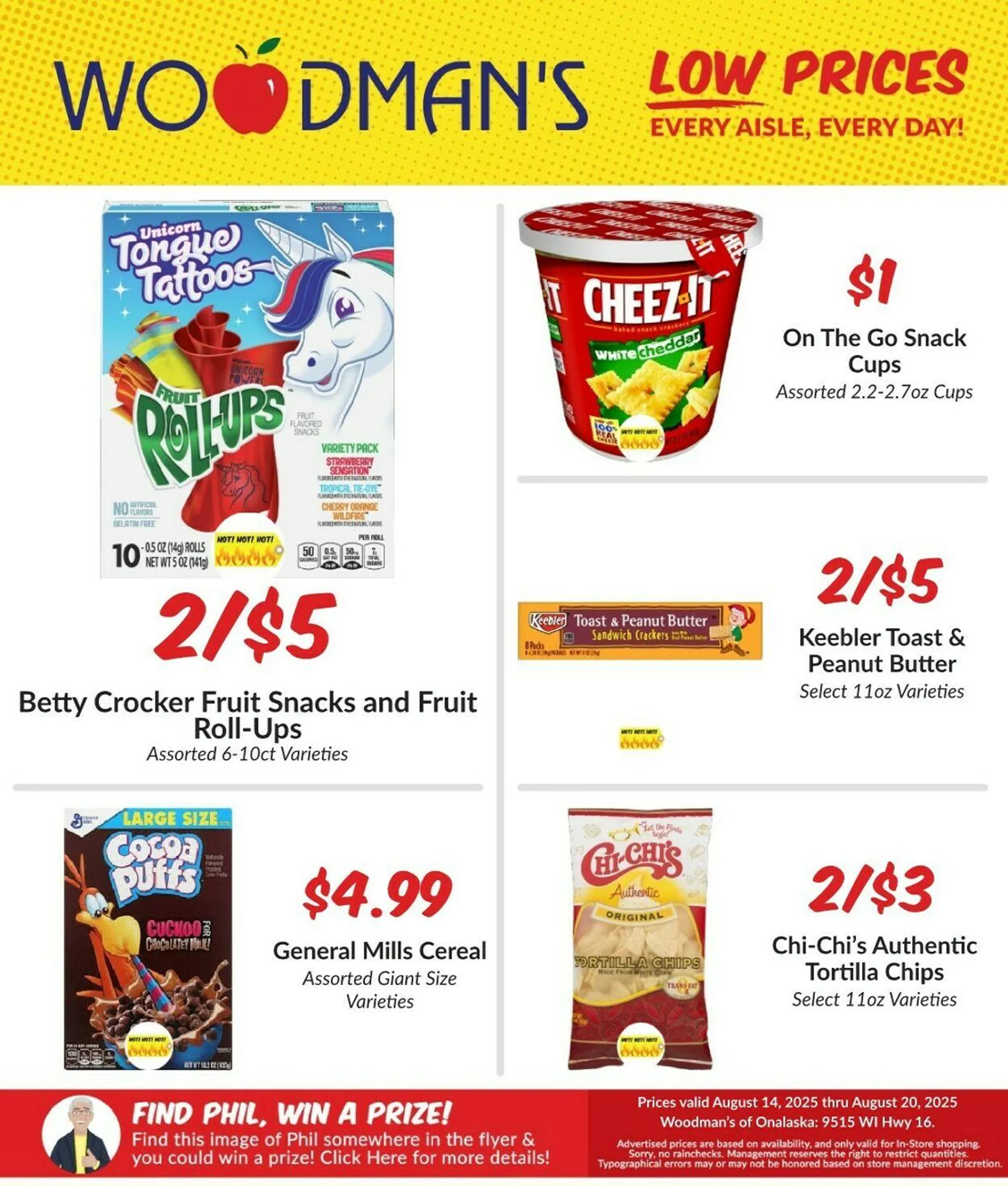 Weekly ad Woodman's Market - ONALASKA, WI from August 14 to August 20 2025 - Page 1