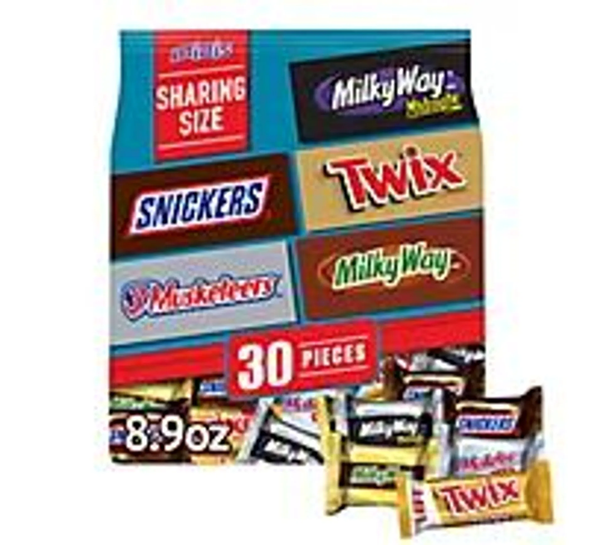 Mars Candy Snickers Twix Milky... iety Pack - 30 Count