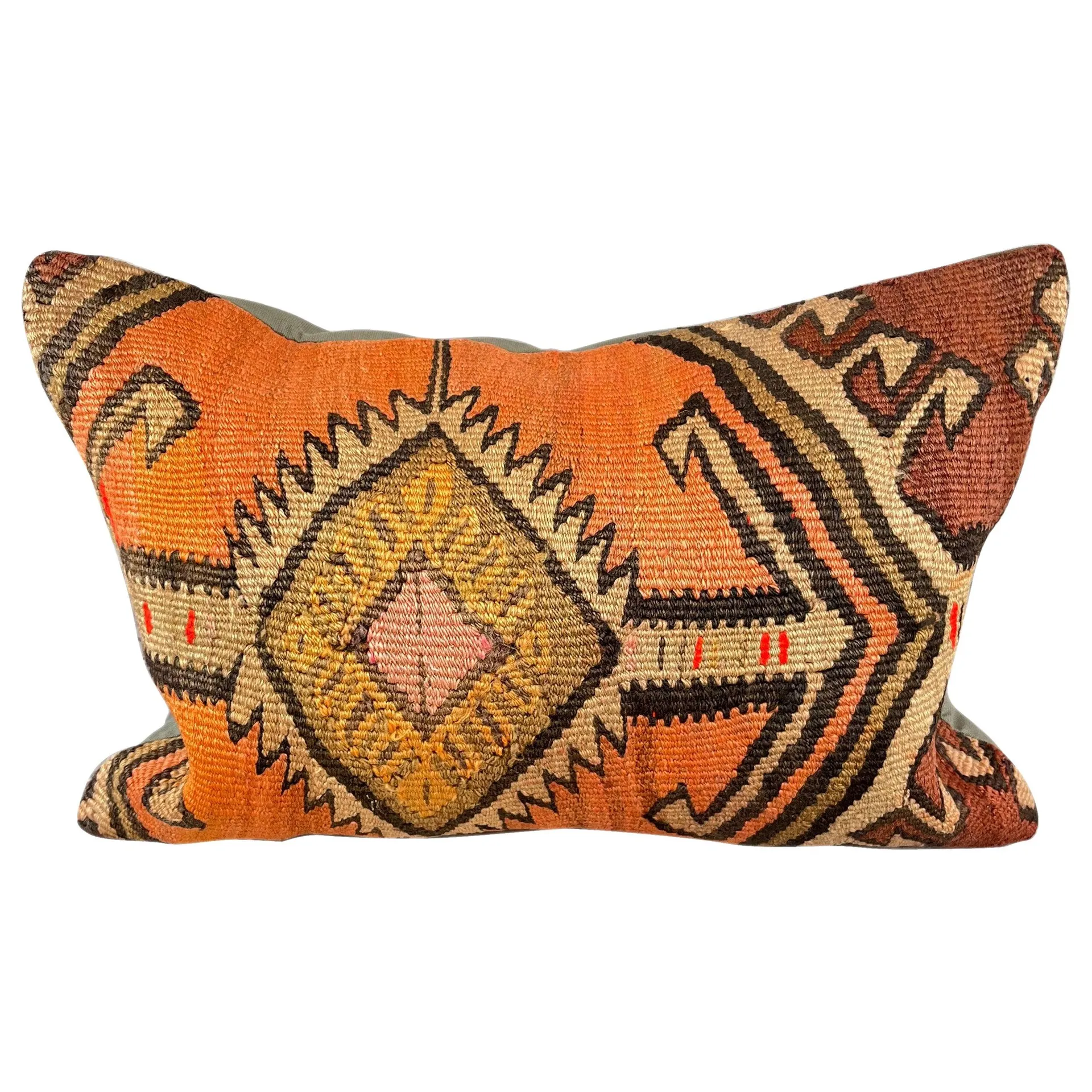 16 x 24 Kilim Turkish Cushion Natural Sunset Serenade Pillow Cushion Cover #6902