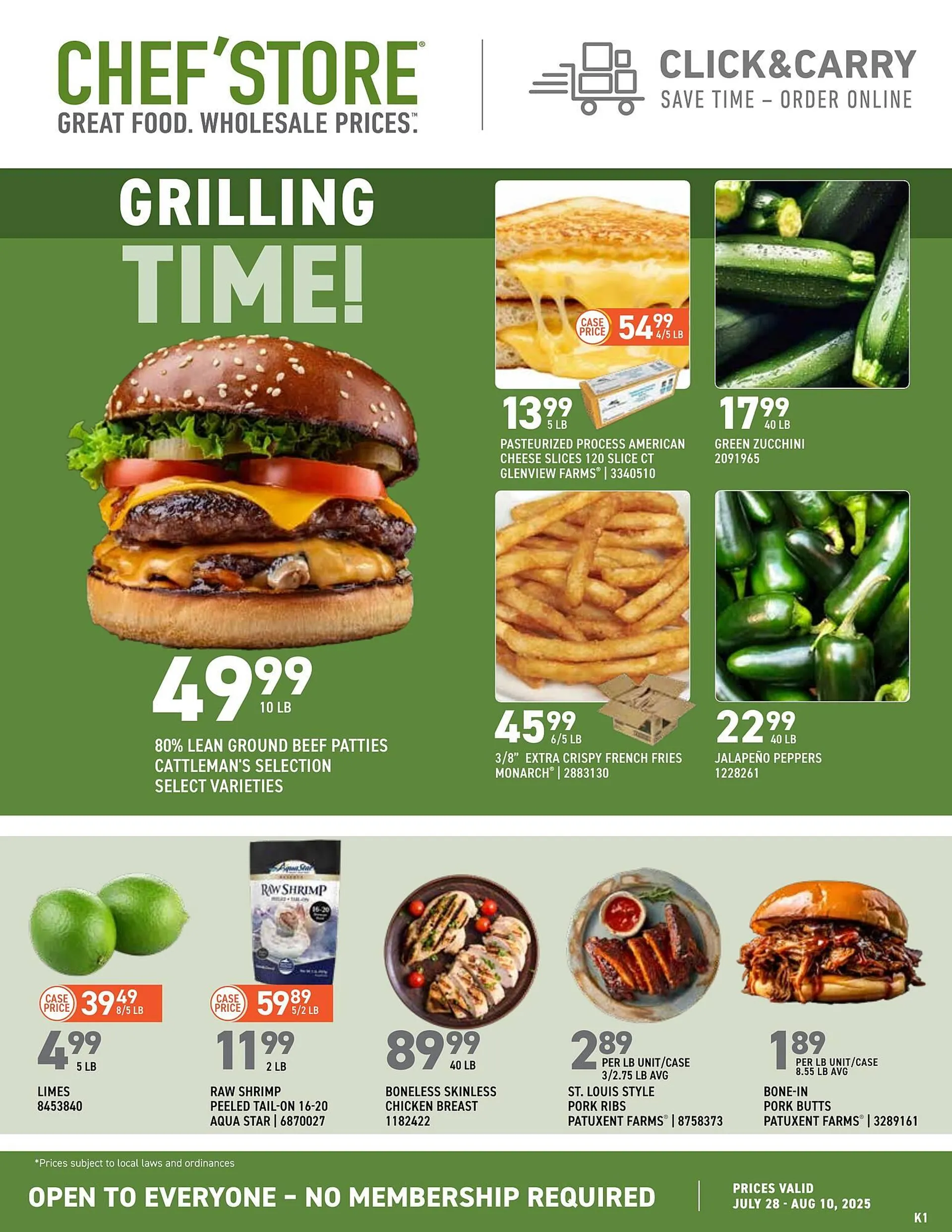 Weekly ad US Foods Chef's Store Weekly Ad from July 28 to August 10 2025 - Page 1