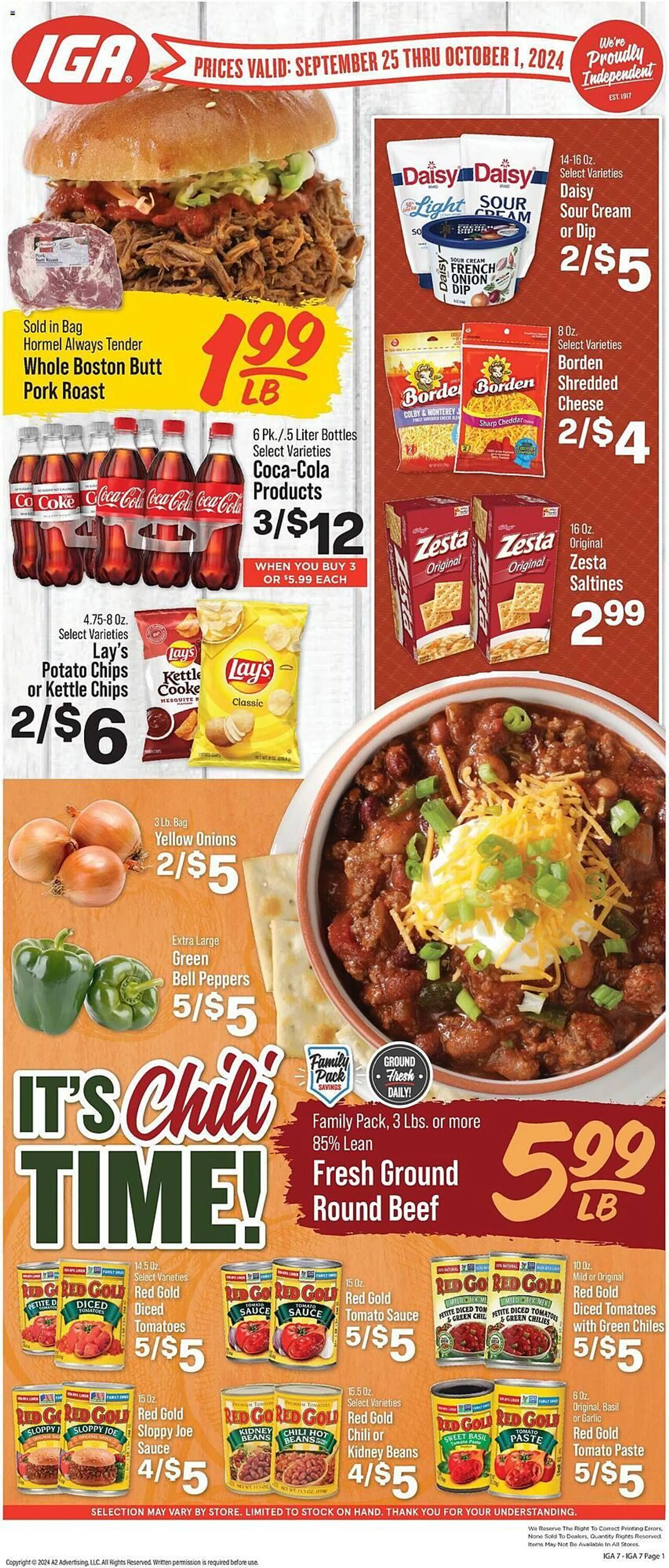 IGA Weekly Ad - 1