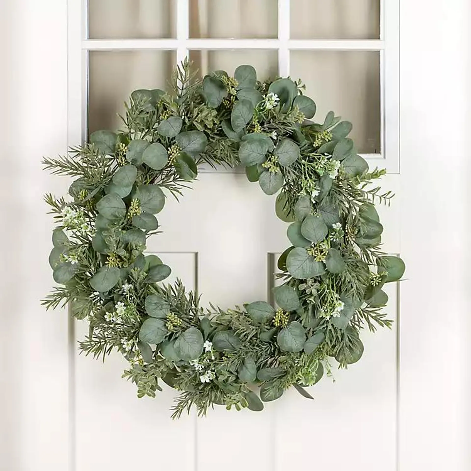 Seeded Pine and Eucalyptus Wreath