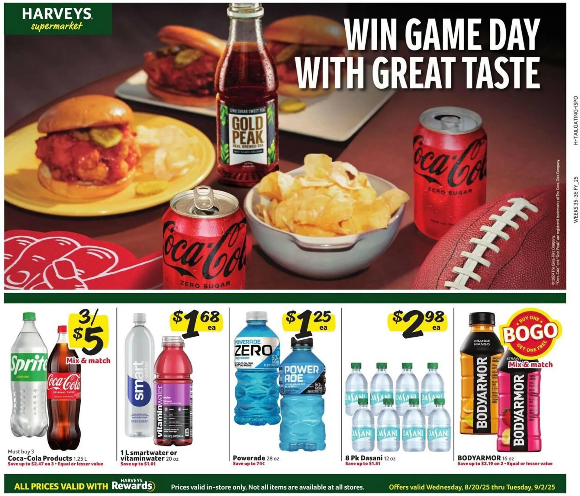 Weekly ad Harveys Supermarkets Weekly Ad from August 20 to September 2 2025 - Page 1