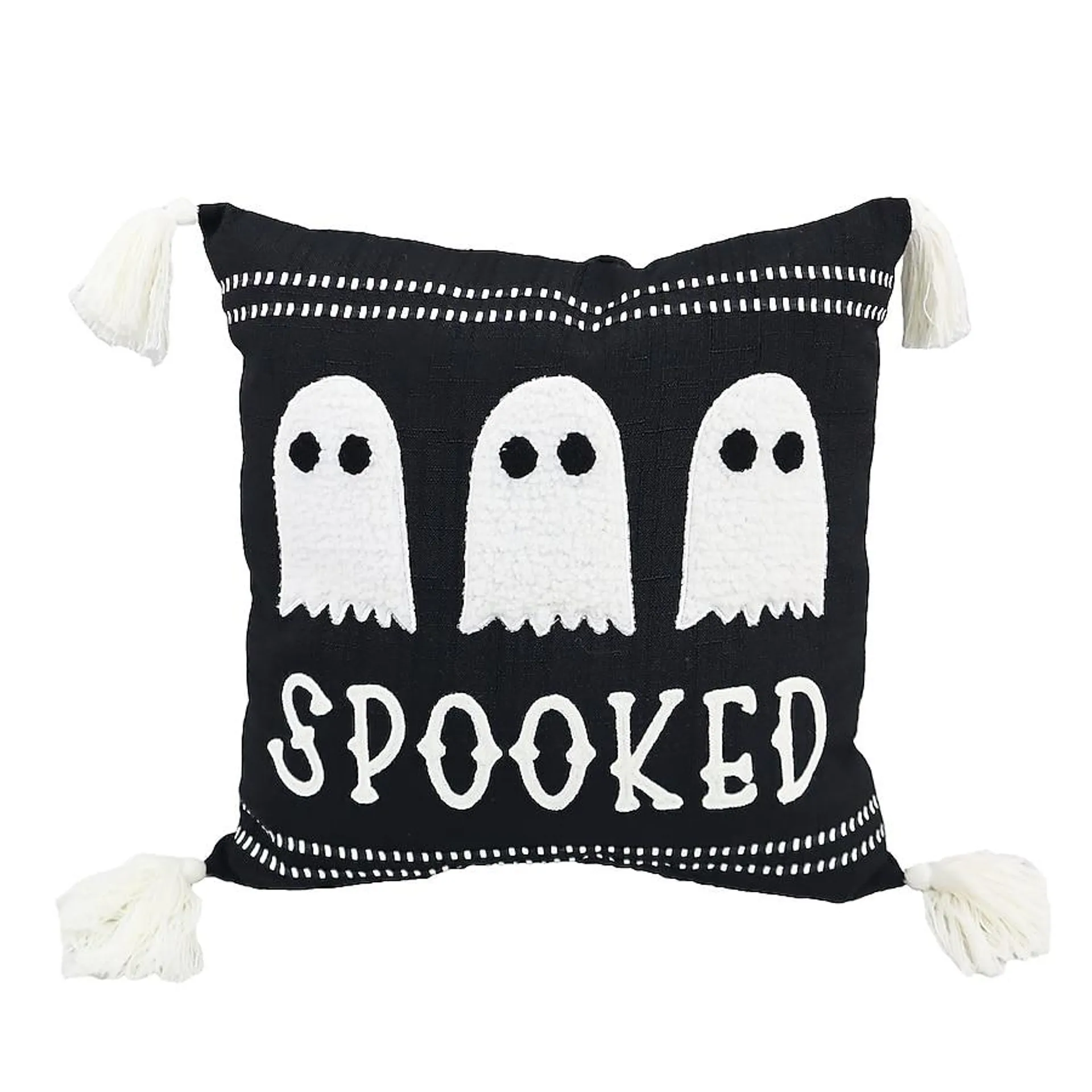 Haunted Living 16-in Spooked Halloween Pillow Decoration