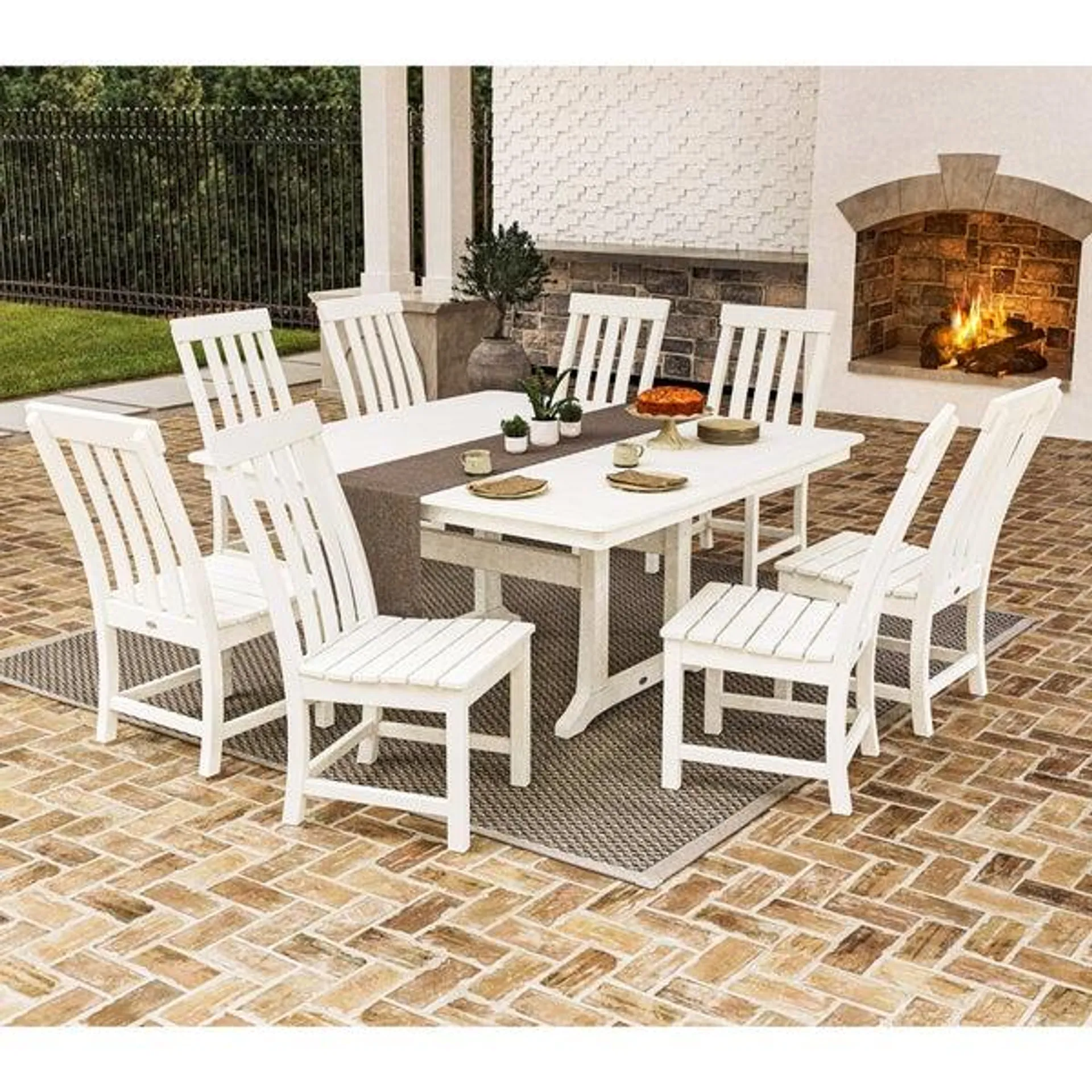 POLYWOOD Prescott 9-piece Outdoor Dining Set