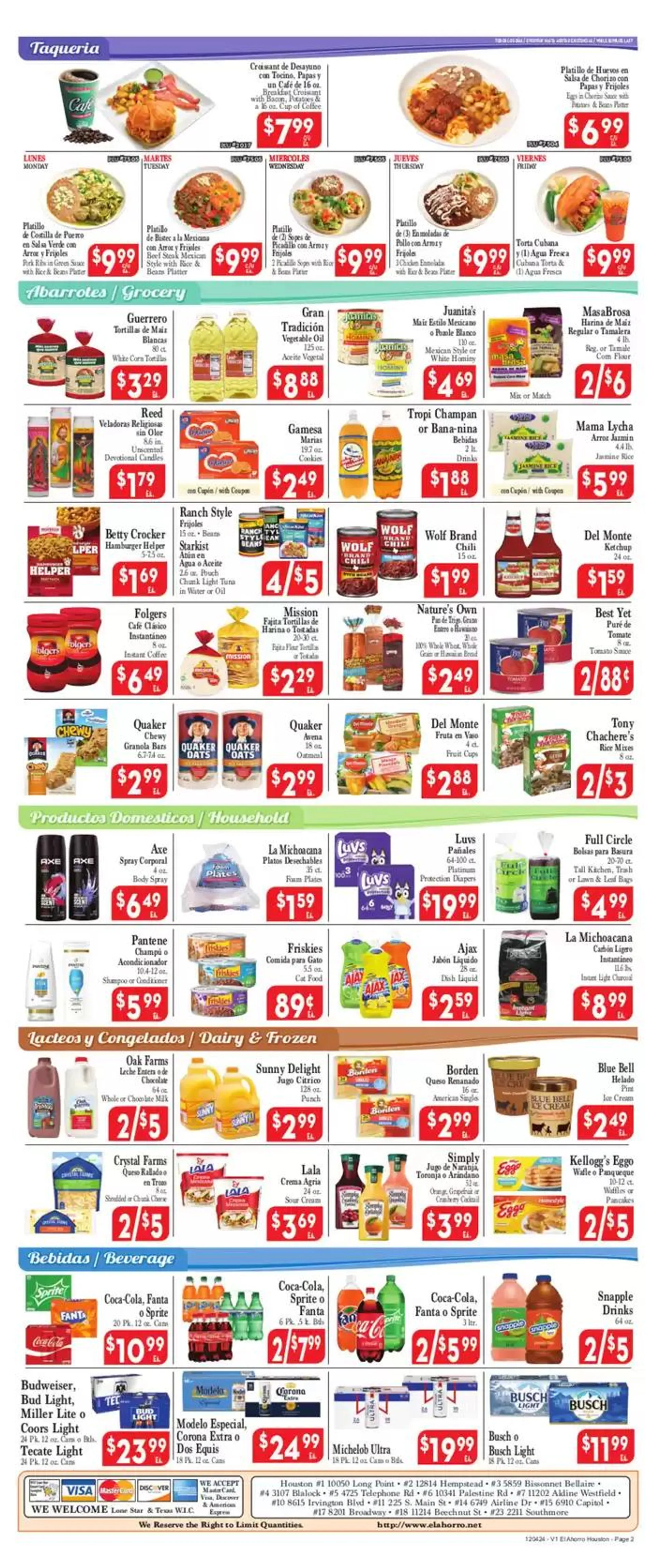 Weekly ad EL AHORRO SUPERMARKET from December 4 to December 18 2024 - Page 2