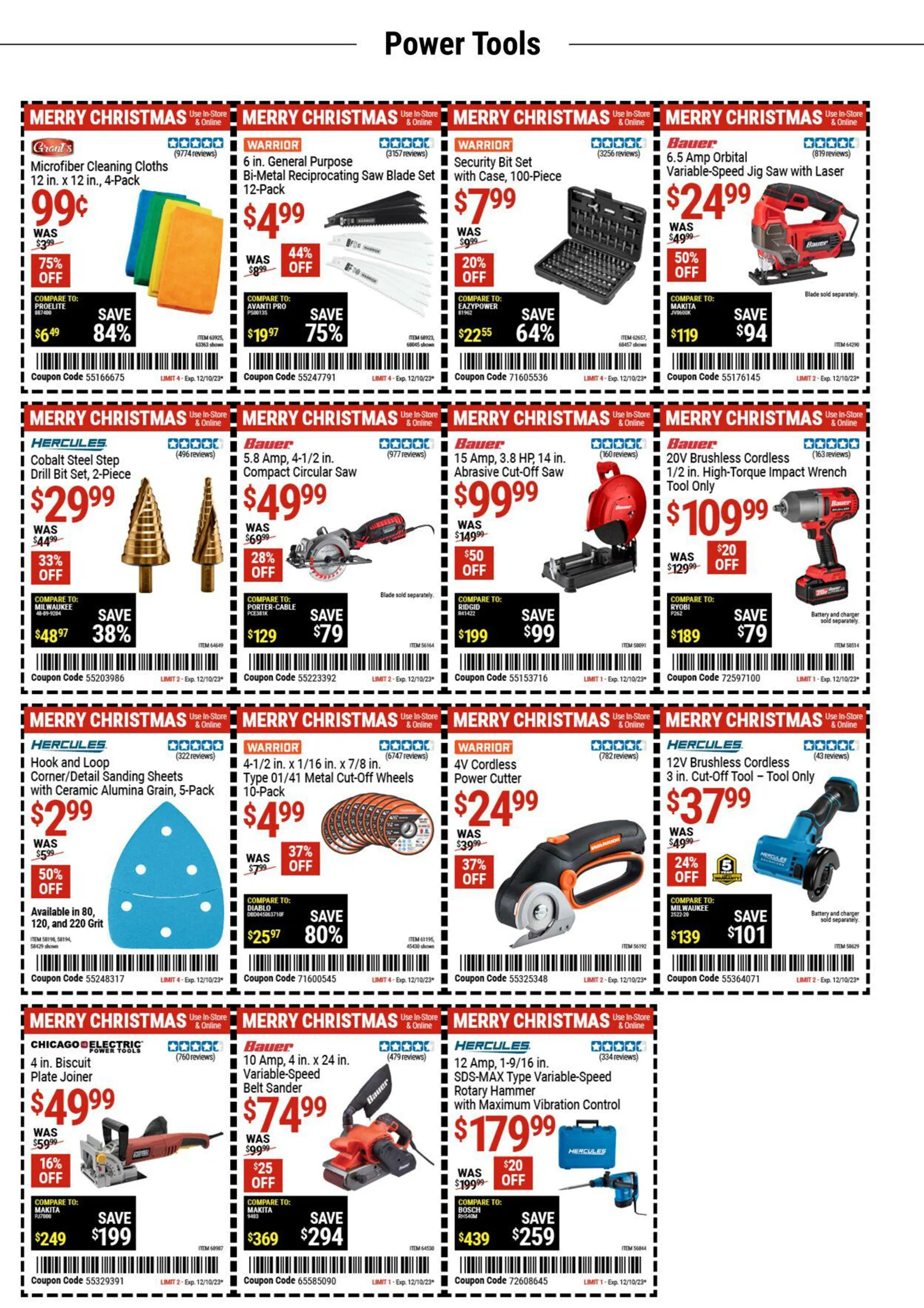 Weekly ad Harbor Freight from December 5 to December 18 2023 - Page 9