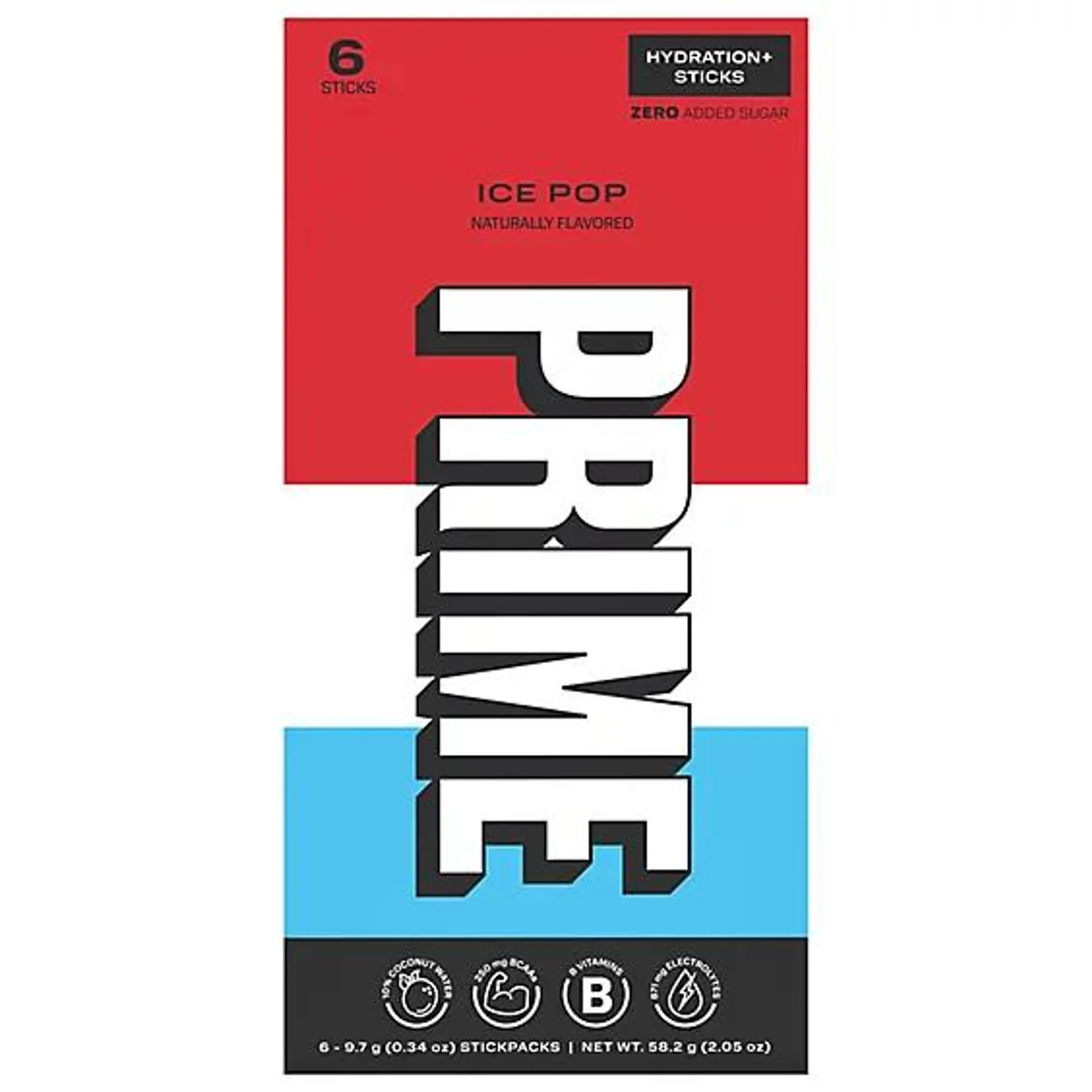 Ph Prime Hydration Sticks 6ct Ice Pop - EA