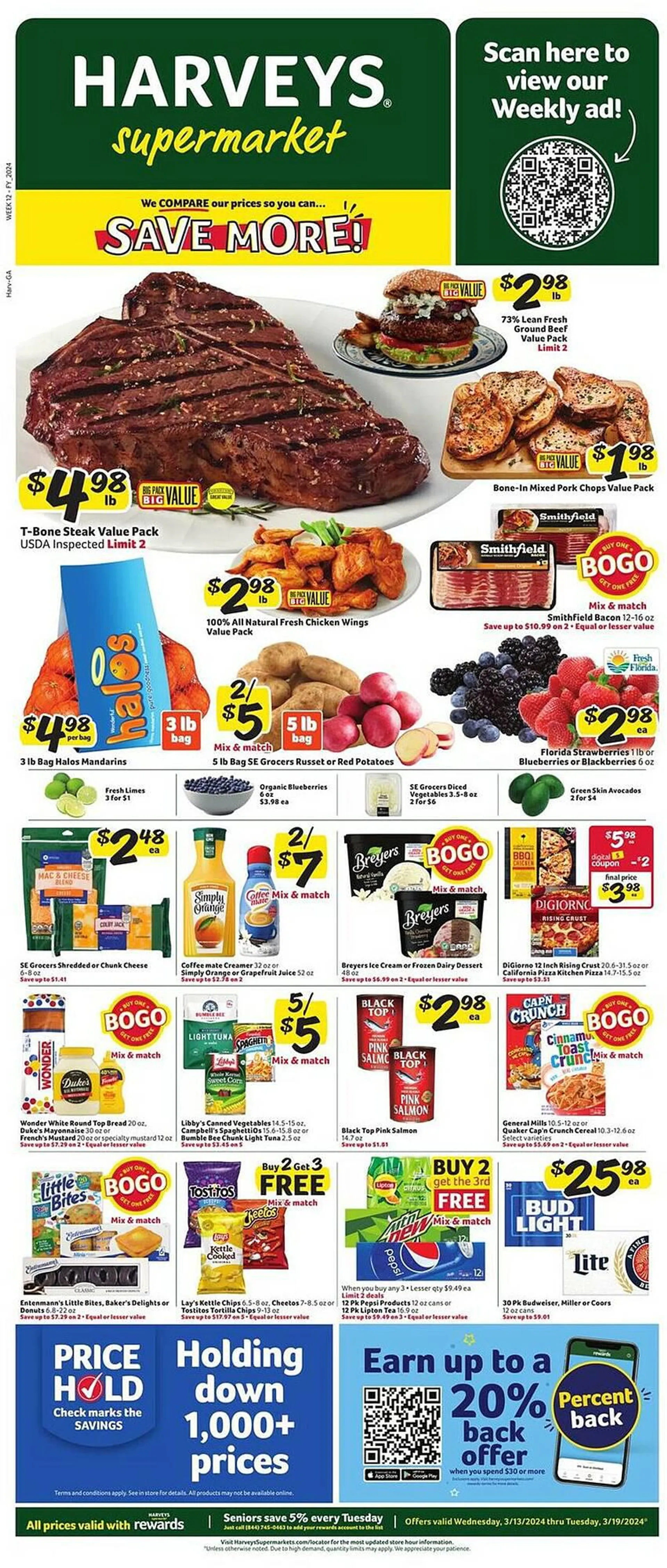 Weekly ad Harveys Supermarkets Weekly Ad from March 13 to March 19 2024 - Page 