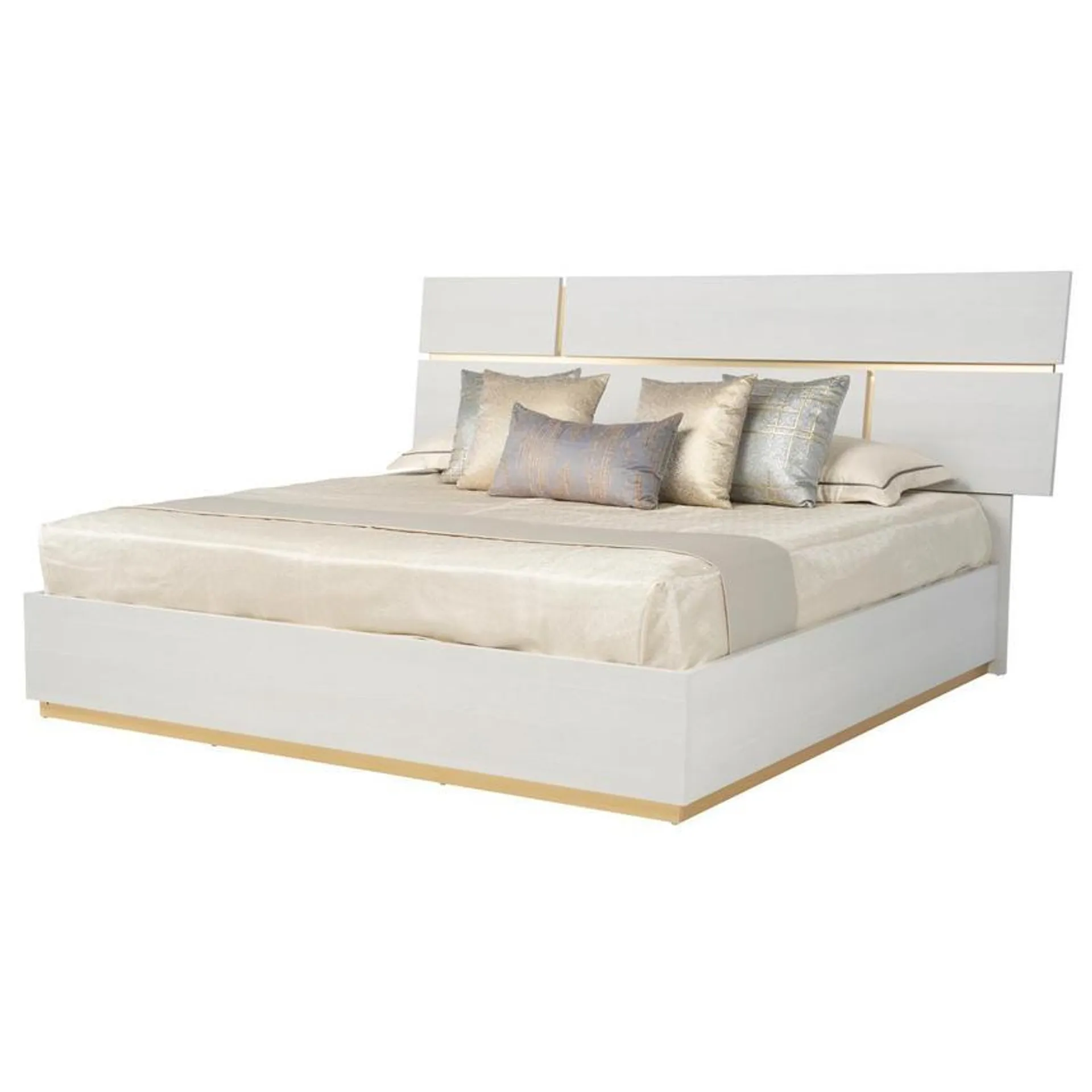 Biancoro King Panel Bed