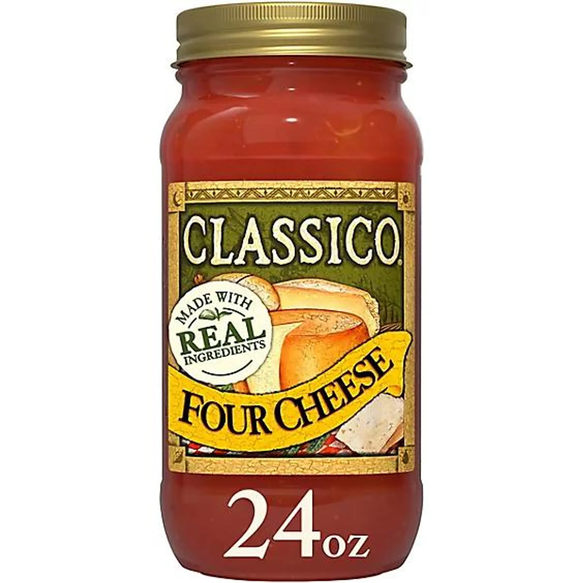 Classico Four Cheese Pasta Sauce Jar - 24 Oz