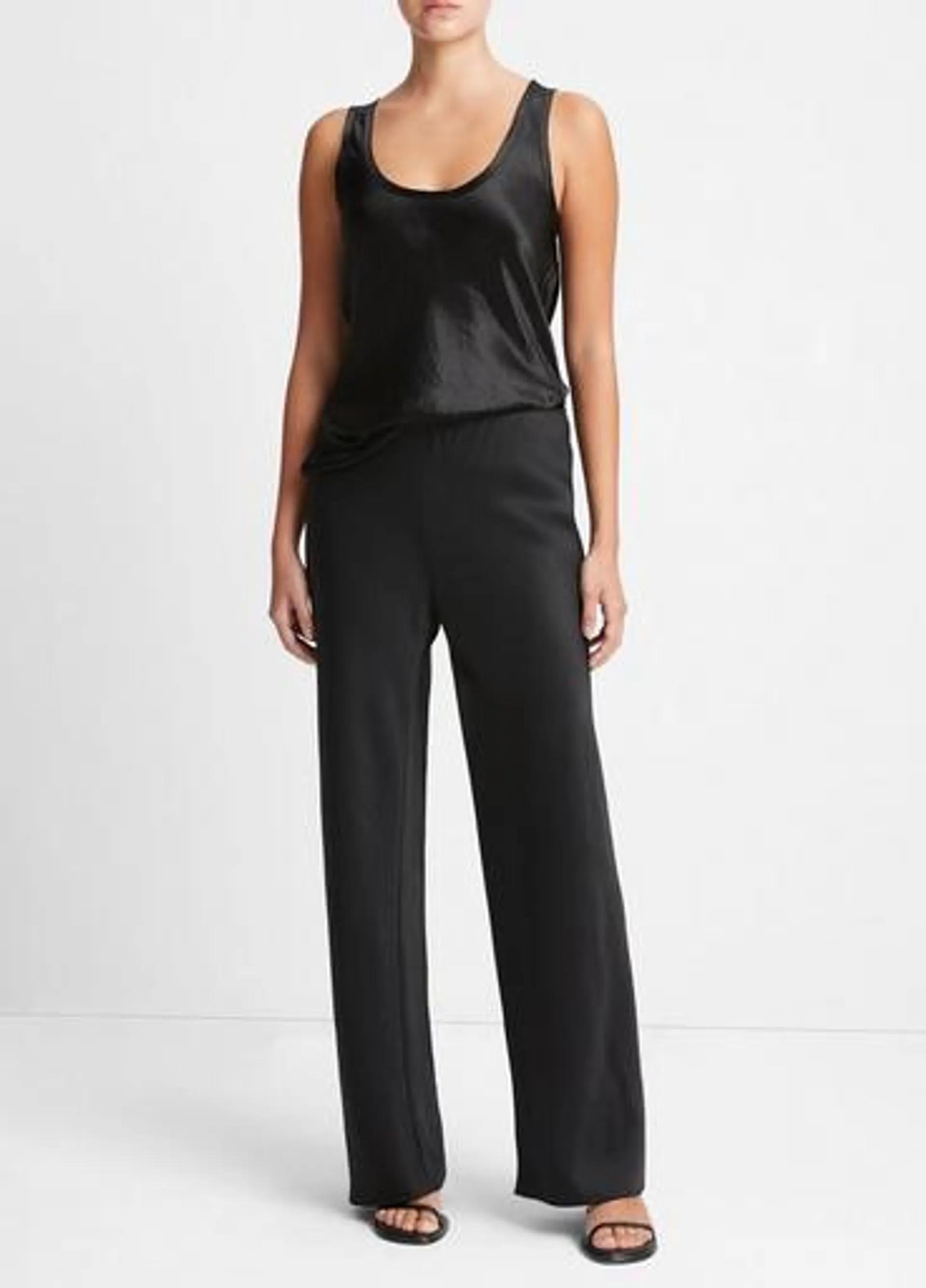 Fluid Satin Bias Pant