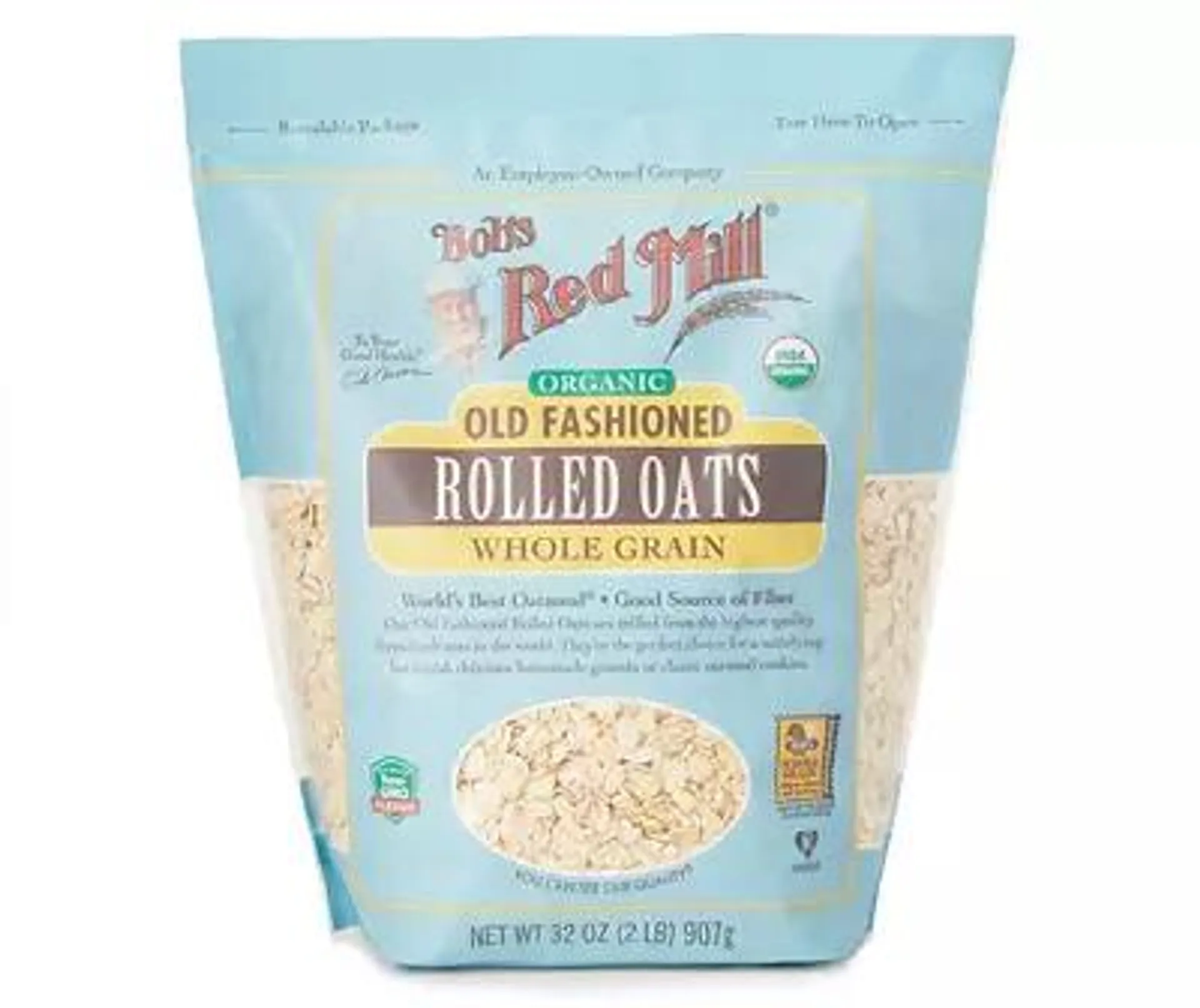 Organic Regular Rolled Oats, 32 Oz.