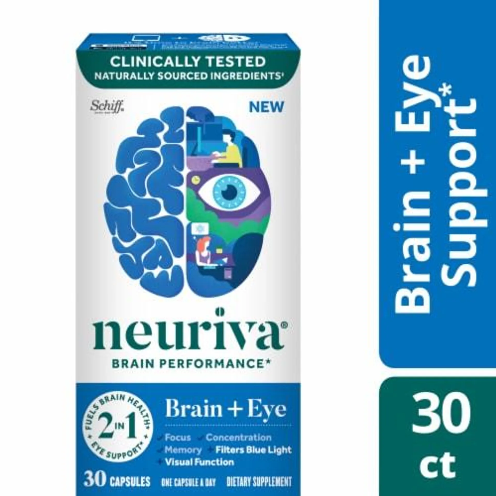 Neuriva® Brain Performance Brain + Eye Capsules