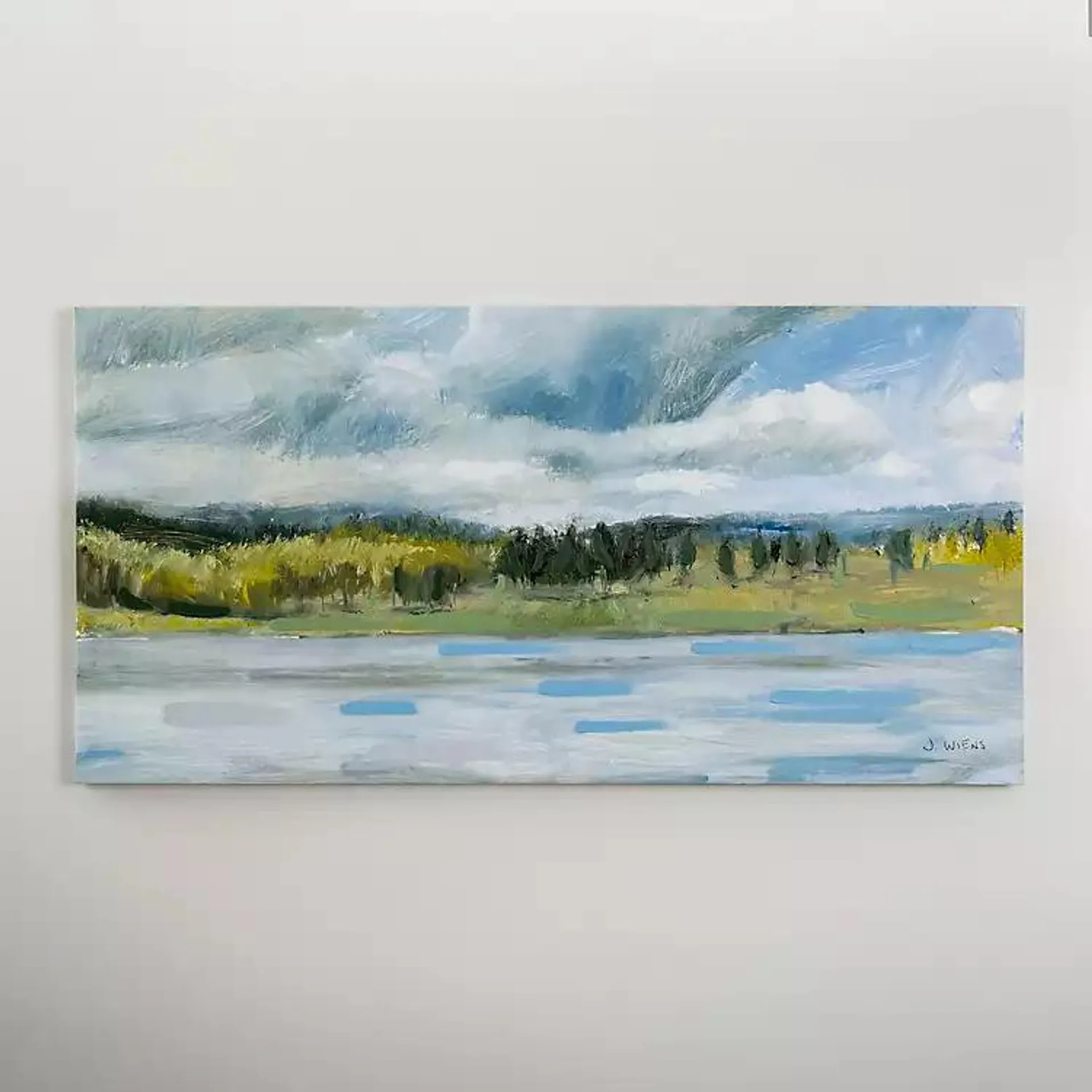 Cloudy Landscape Canvas Art Print