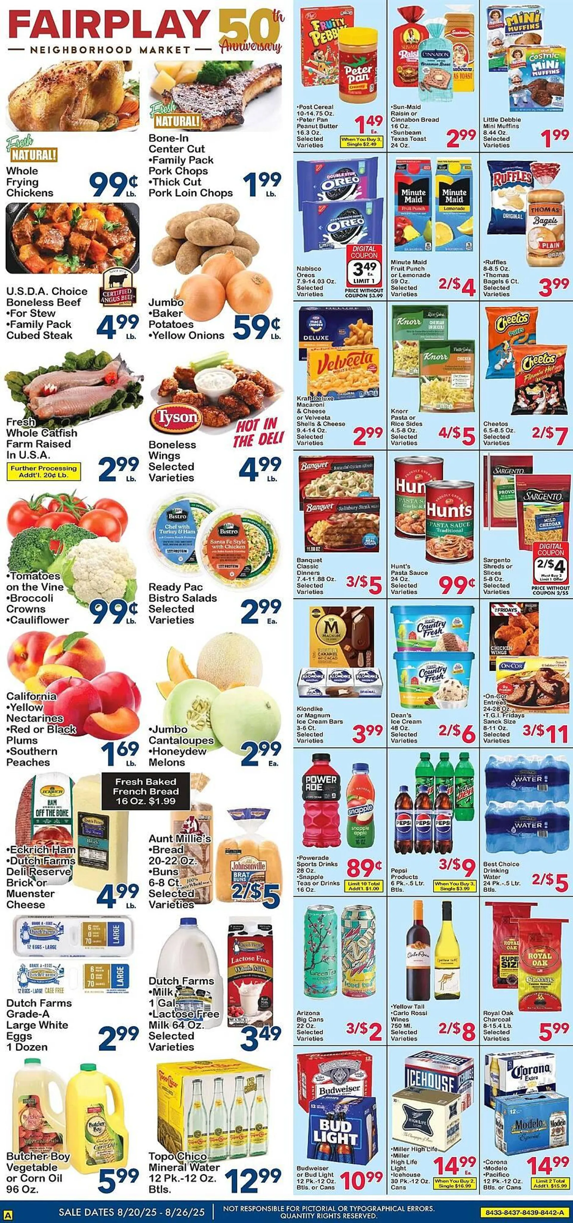 Weekly ad Fairplay Weekly Ad from August 20 to August 26 2025 - Page 1