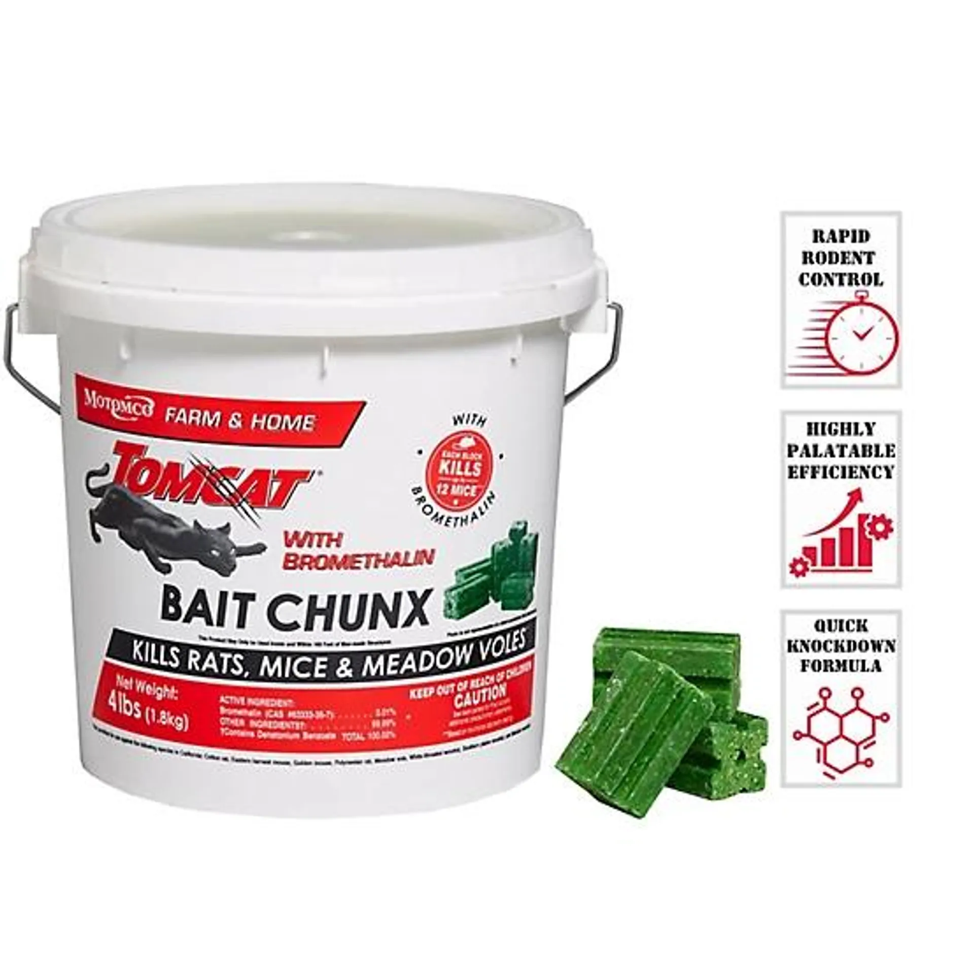 4 lb. Bromethalin Rodent Bait Chunx