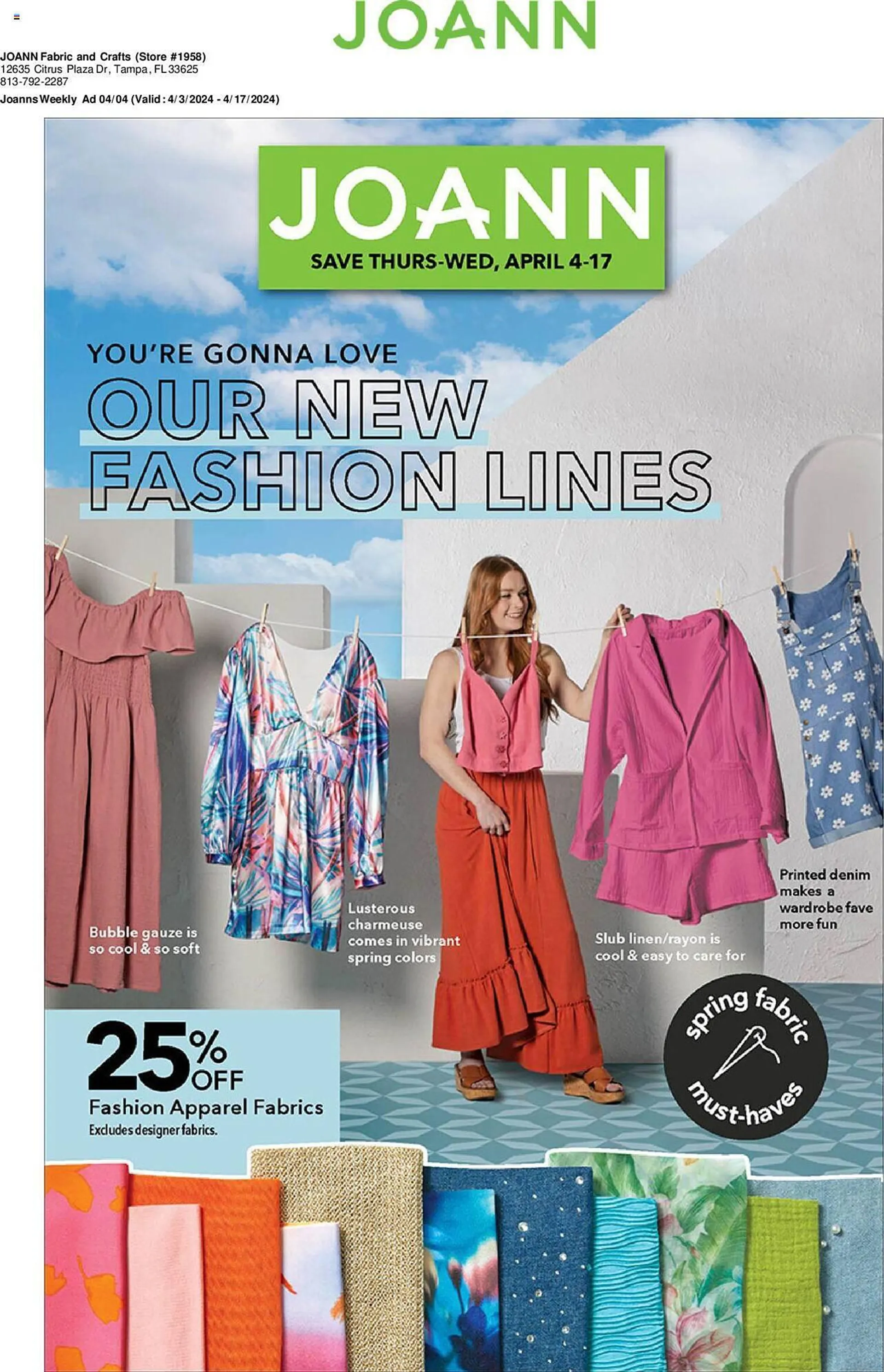 Weekly ad JOANN Weekly Ad from April 3 to April 17 2024 - Page 1
