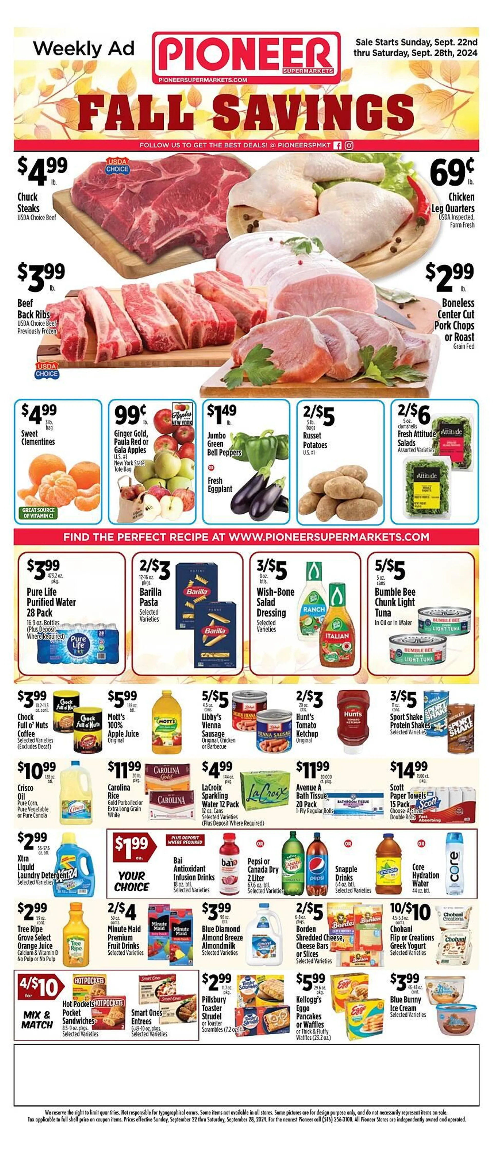 Pioneer Supermarkets Weekly Ad - 1