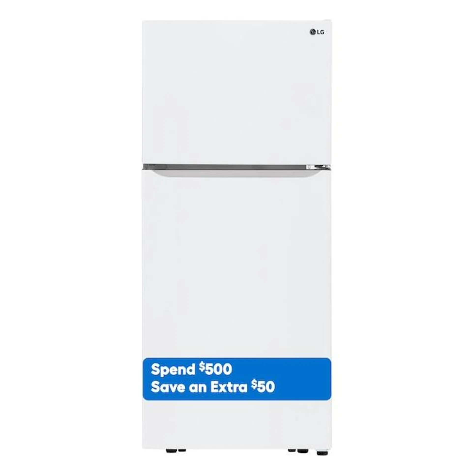 LG 20.2-cu ft Top-Freezer Refrigerator (White) ENERGY STAR