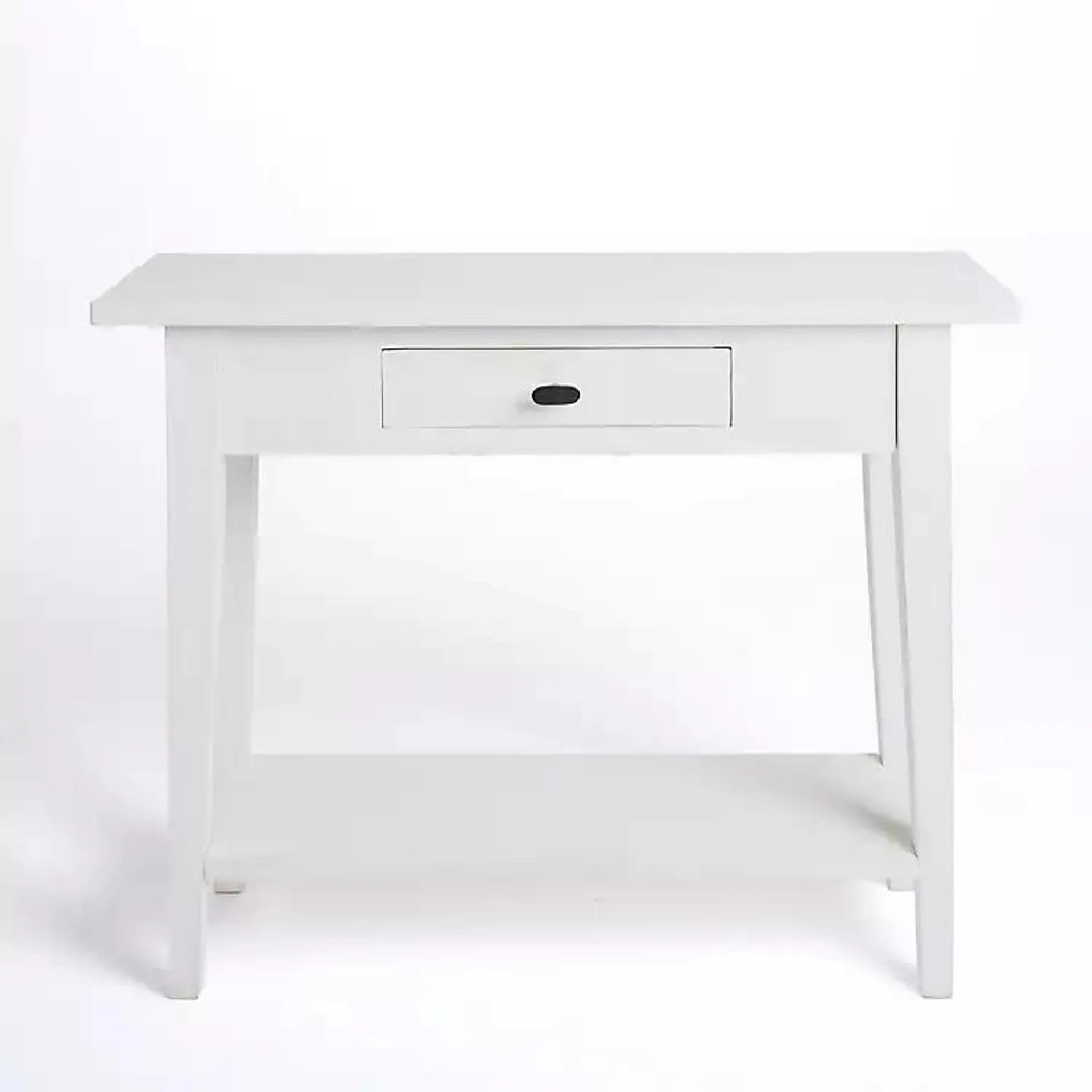 Leo Whitewashed Wood Console Table