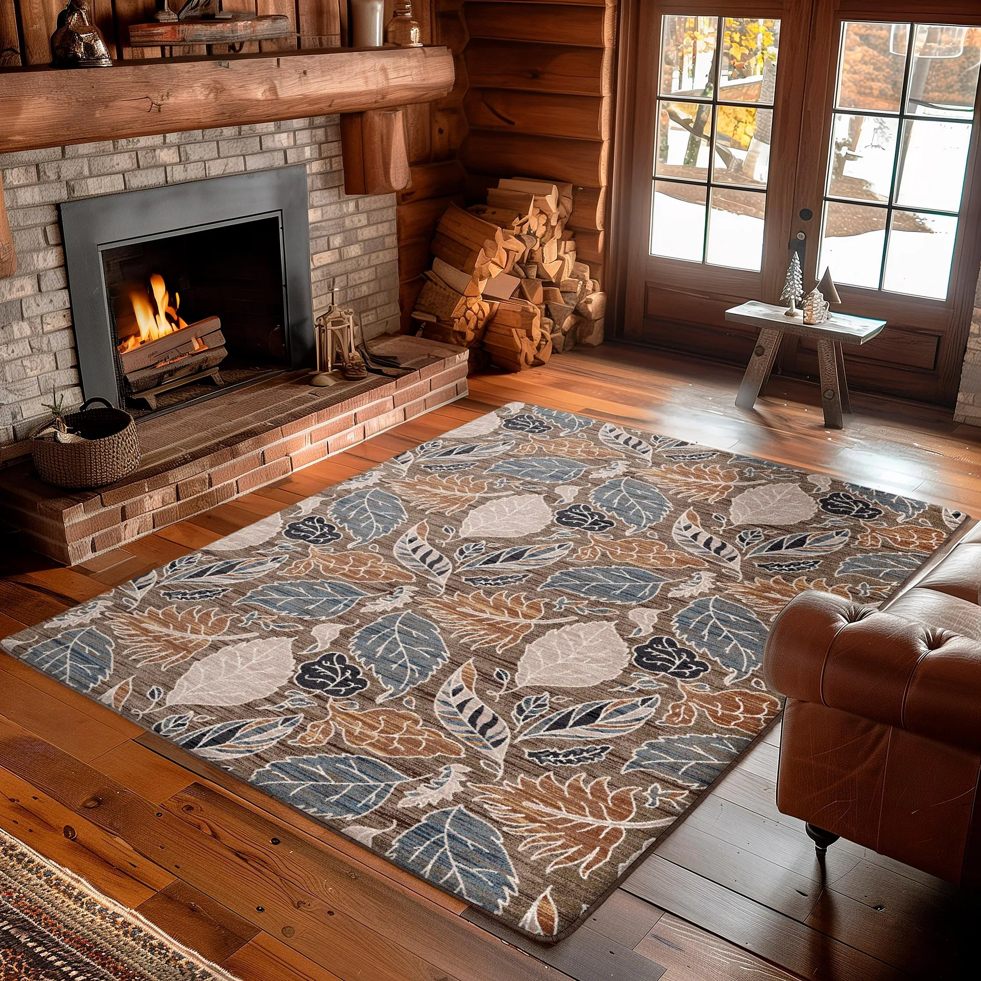 Leaves EnduraStran Area Rug, 4' x 5'