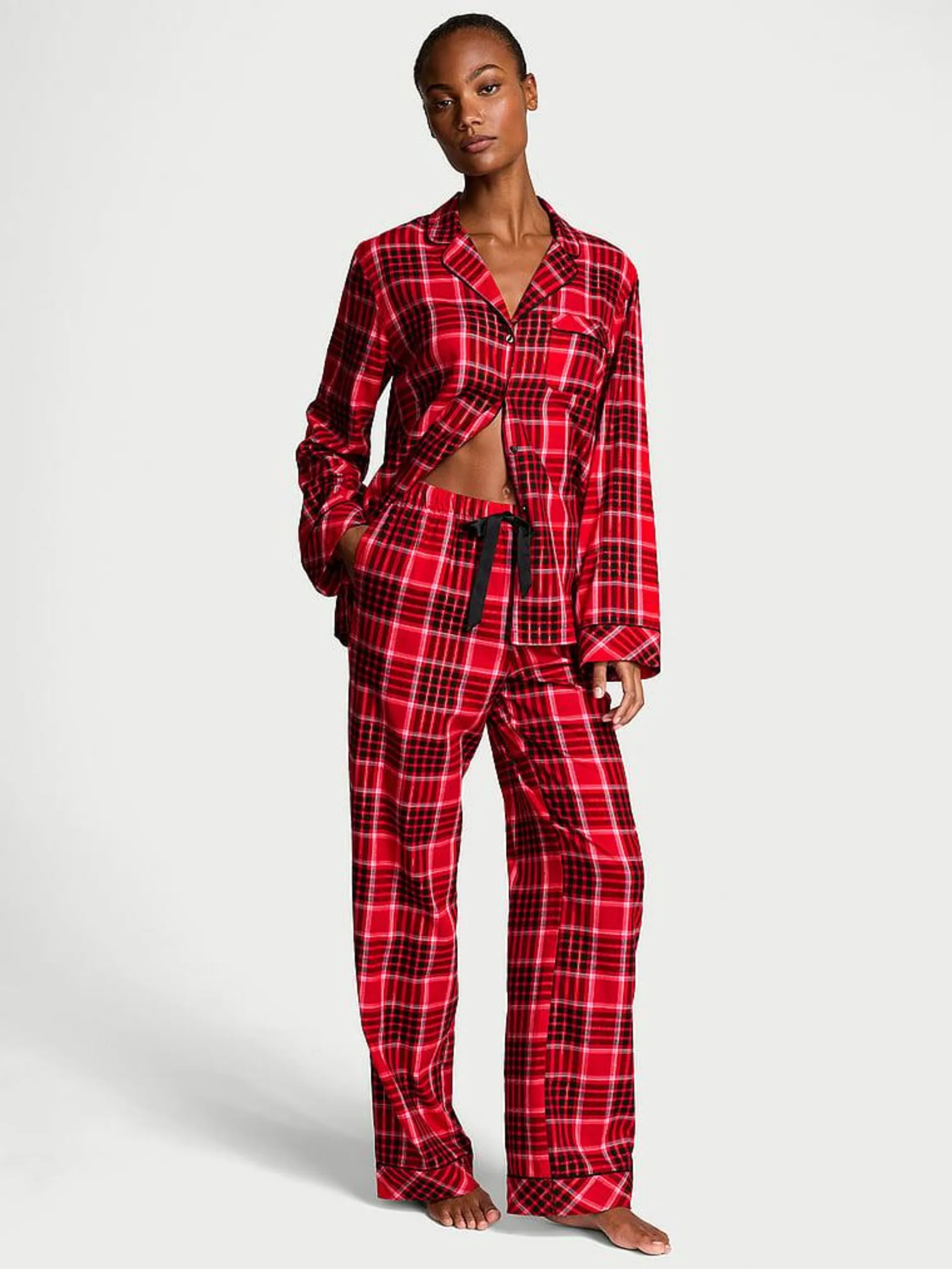 Flannel Long Pajama Set