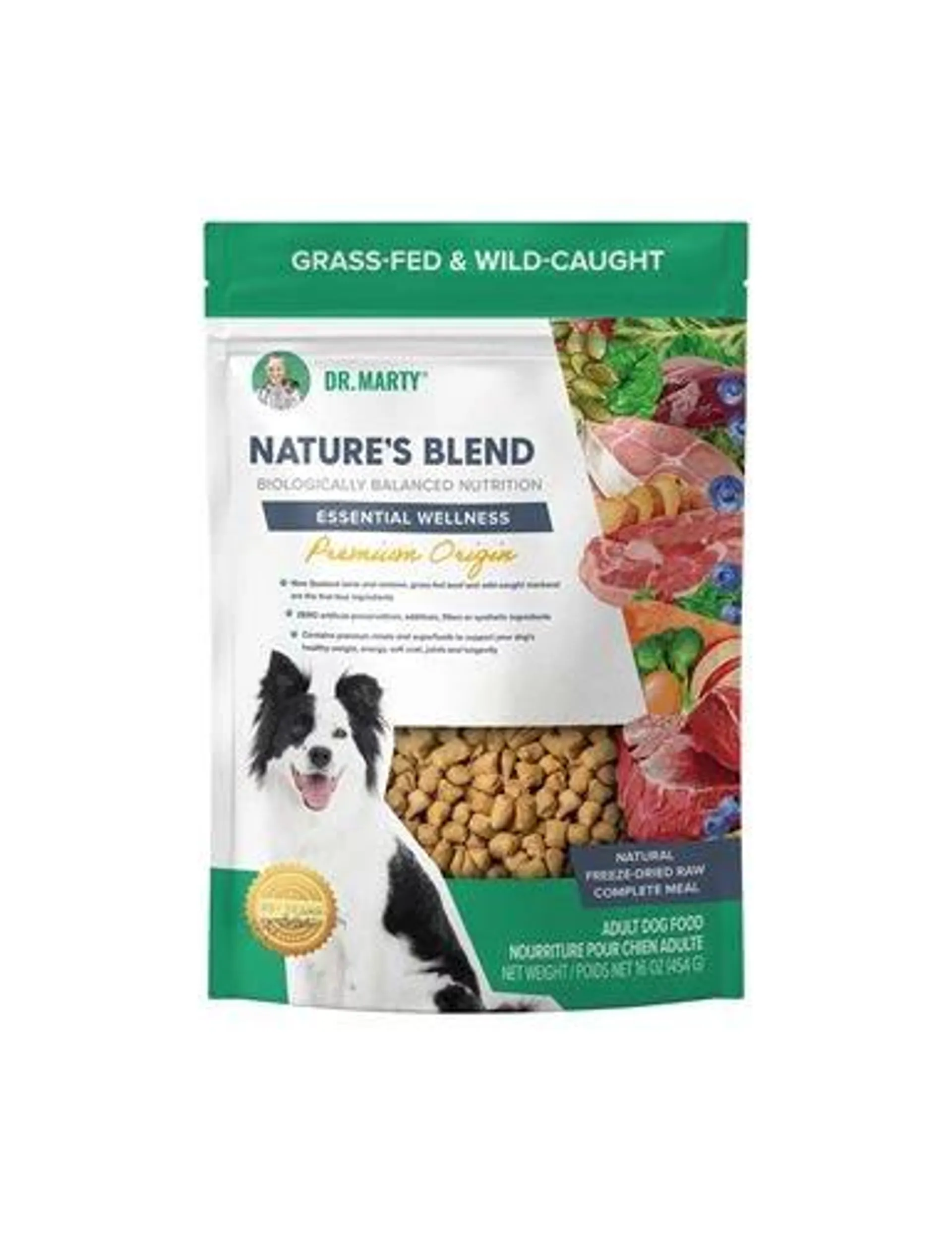 Dr. Marty Nature's Blend Premium Freeze Dried Dog Food, Original, 16 Ounces