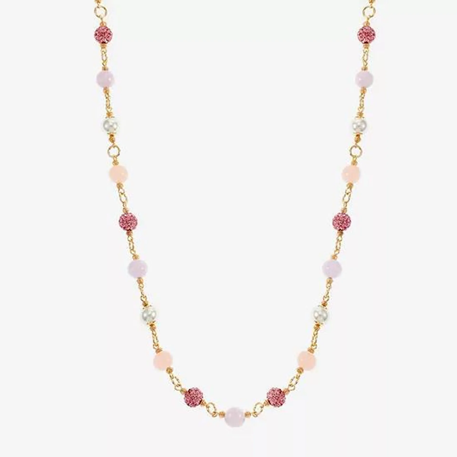 Monet Jewelry Glass 36 Inch Rolo Round Strand Necklace