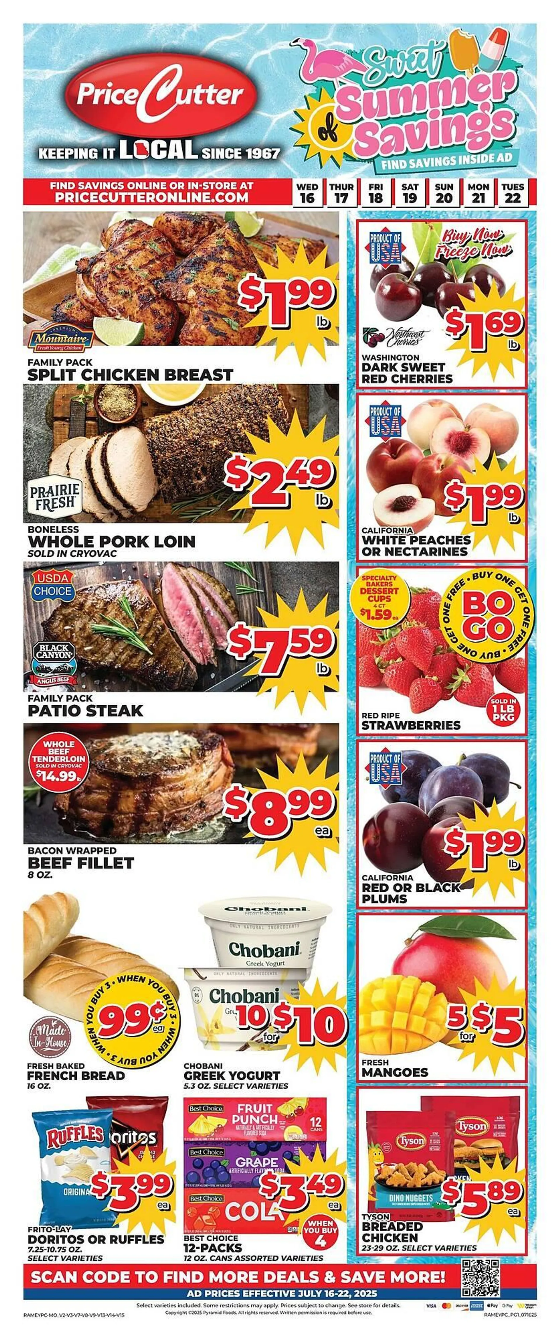 Weekly ad Price Cutter Weekly Ad from July 17 to July 22 2025 - Page 1