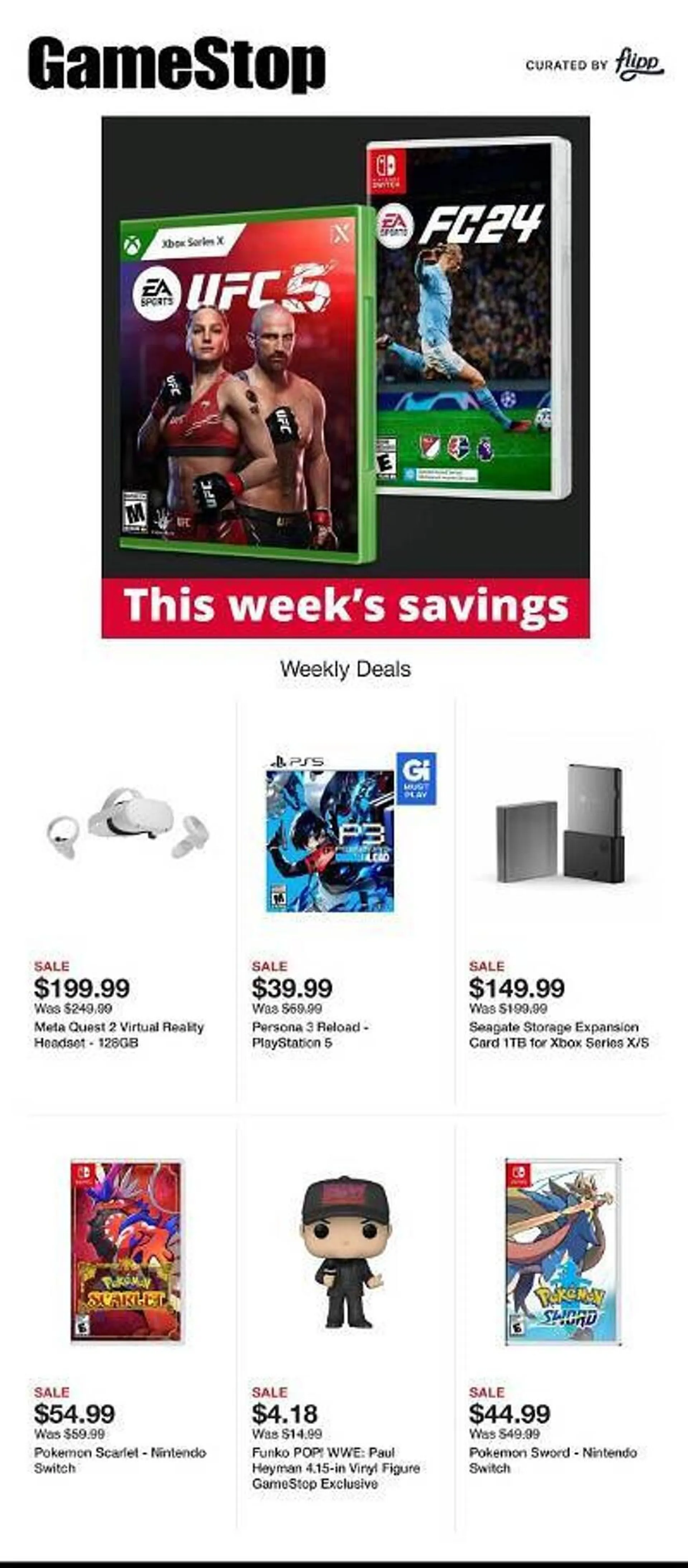 Game Stop Weekly Ad - 1