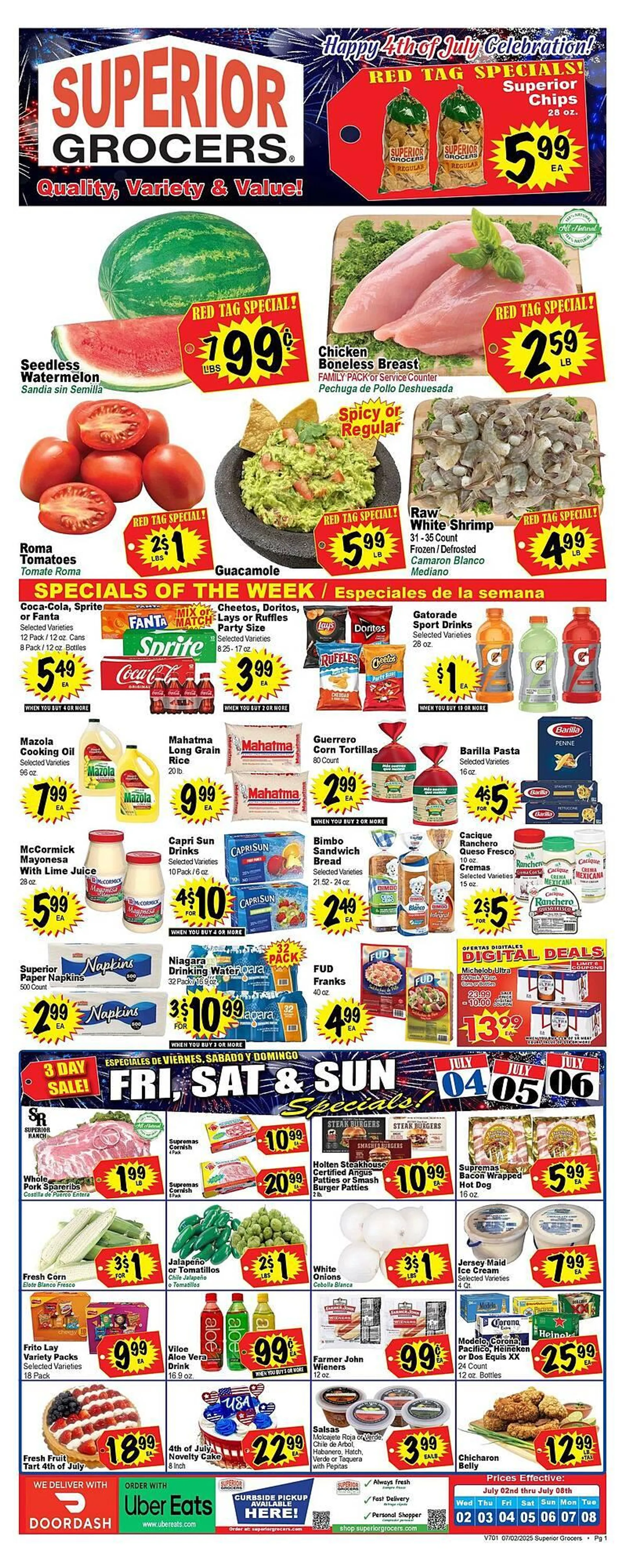 Superior Grocers Weekly Ad - 1