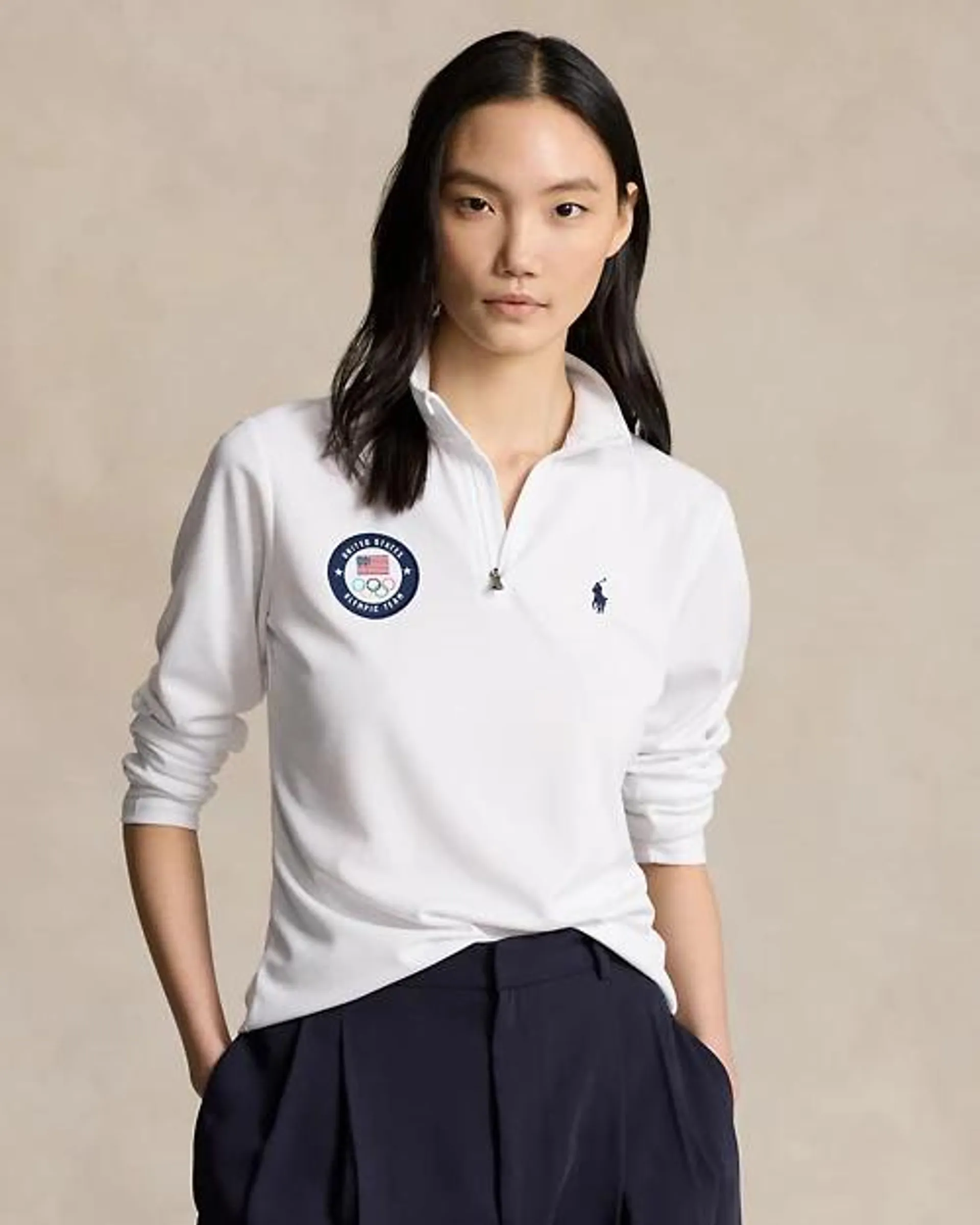 Team USA Micro-Dot Mesh Quarter-Zip