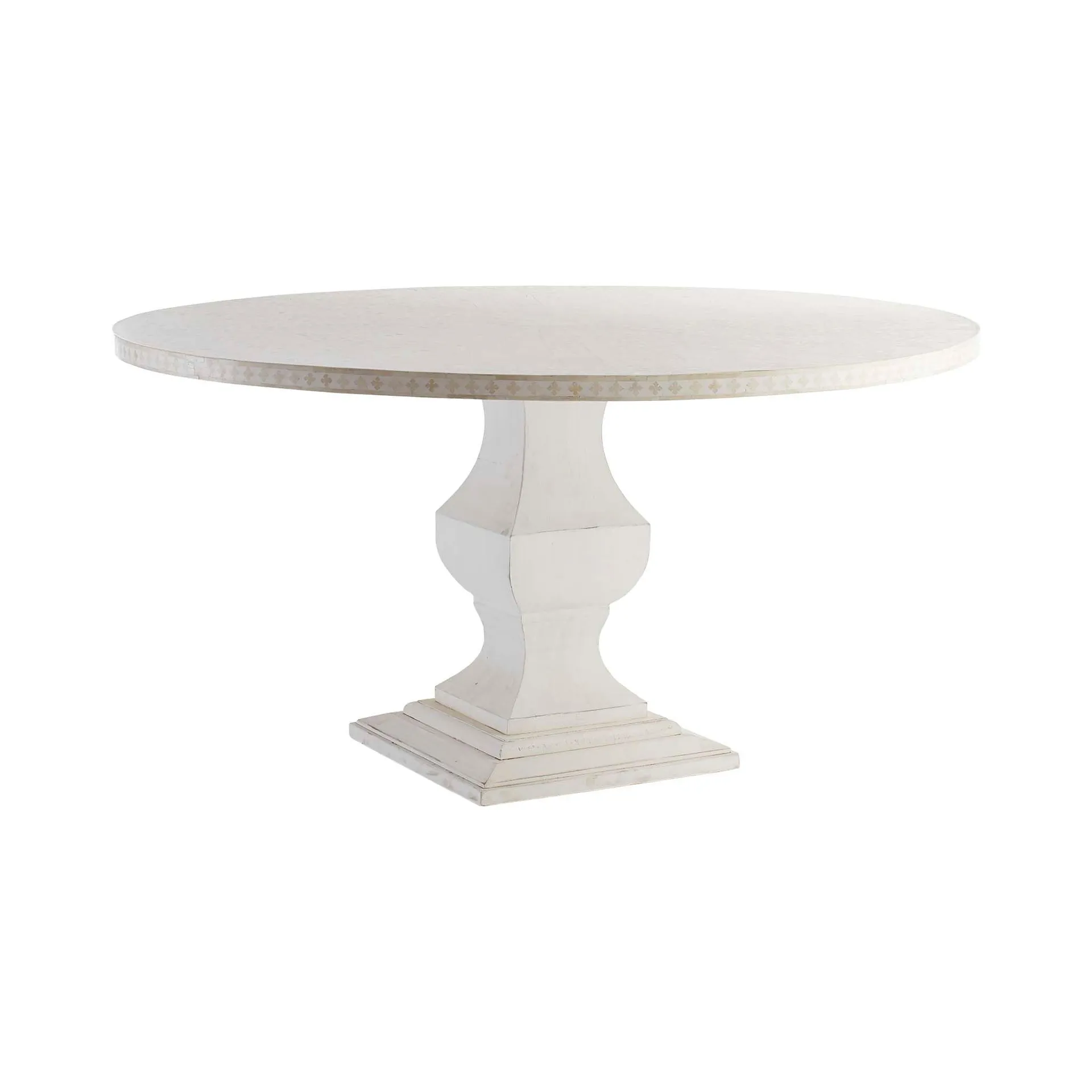 White Moorish Dining Table