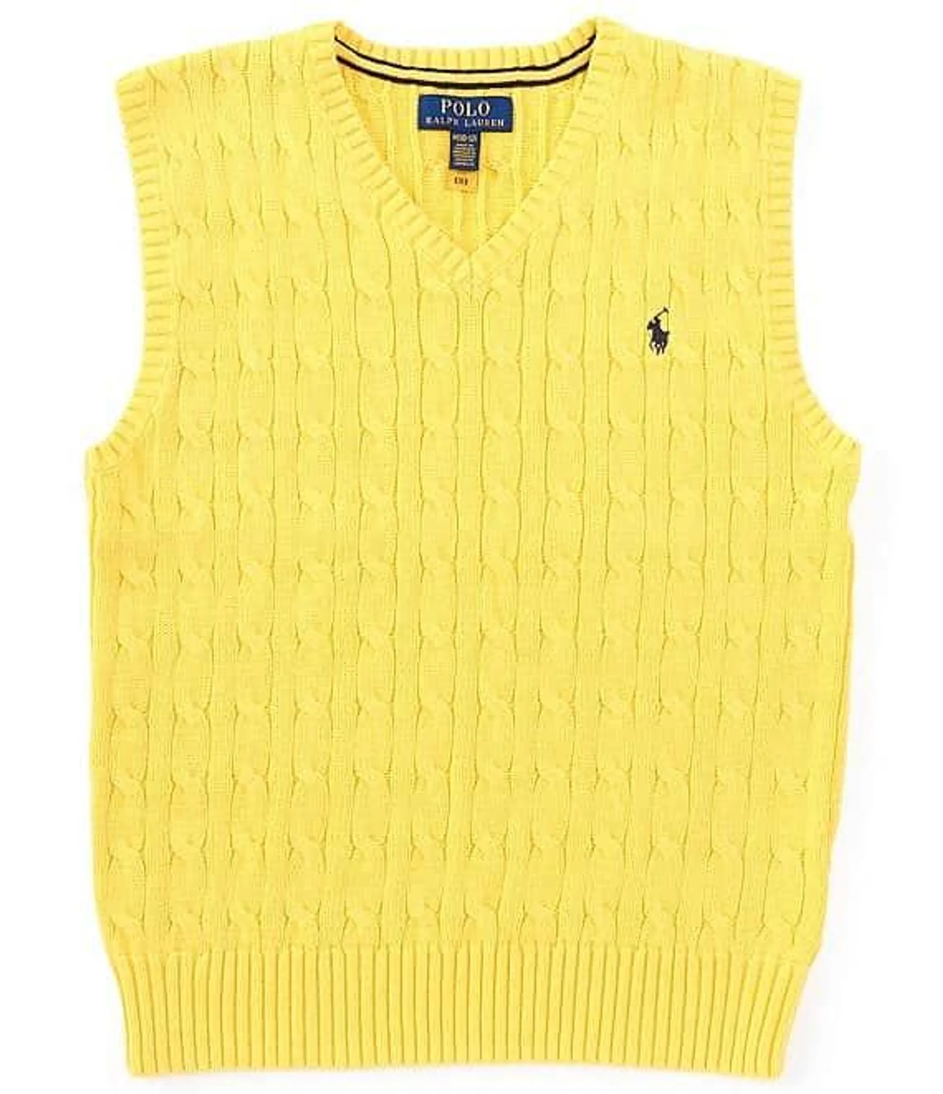 Big Boys 8-20 Sleeveless Cable-Knit Sweater Vest