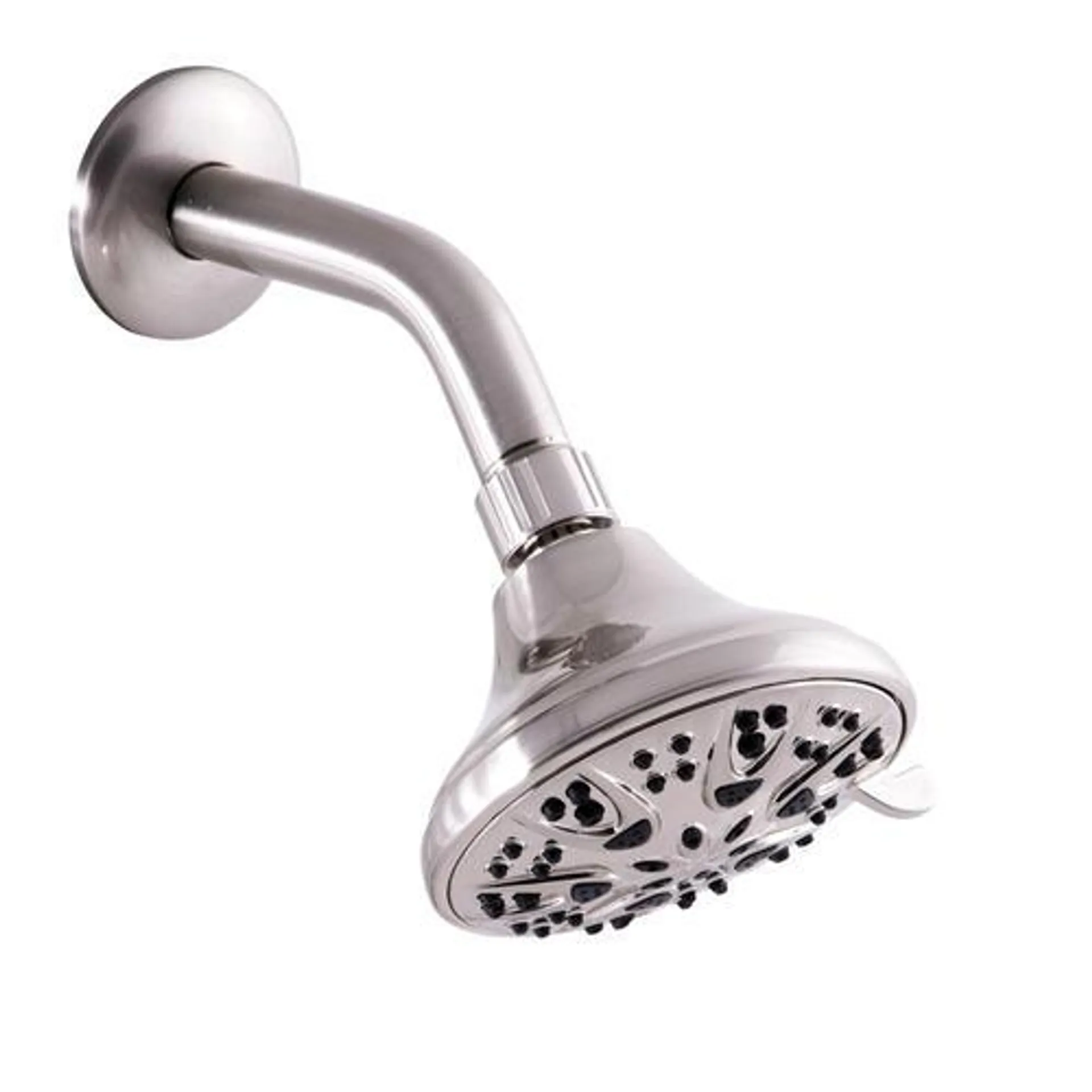 Plumb Works® 5-Spray Setting Brushed Nickel Fixed Mount Showerhead