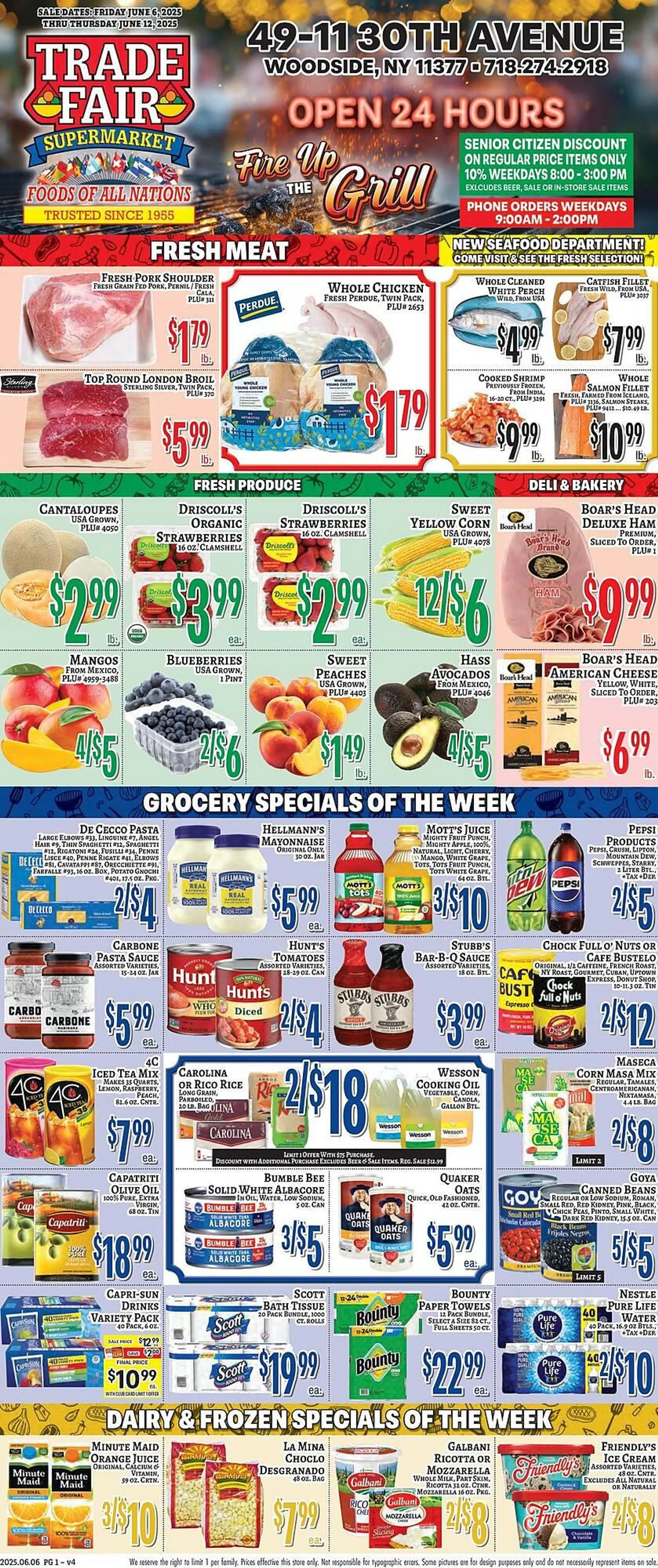 Weekly ad Trade Fair Supermarket Weekly Ad from June 6 to June 12 2025 - Page 1