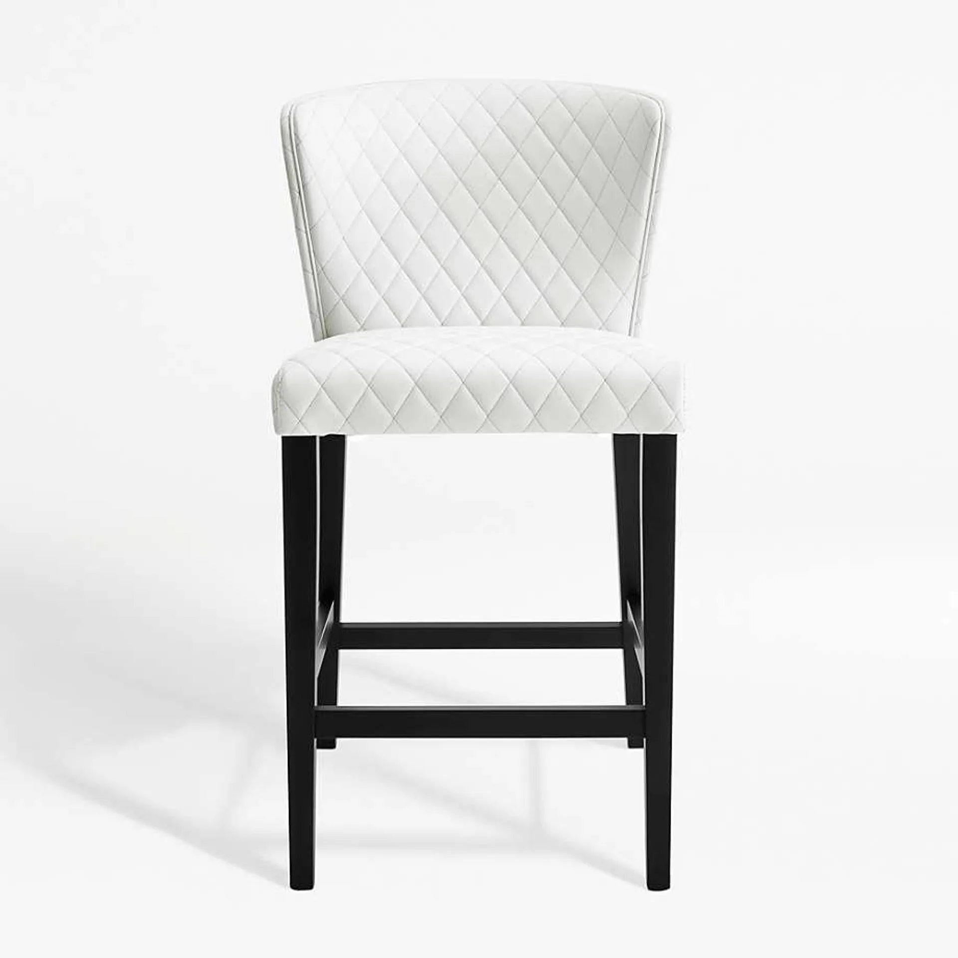 Curran Quilted Oyster Counter Stool