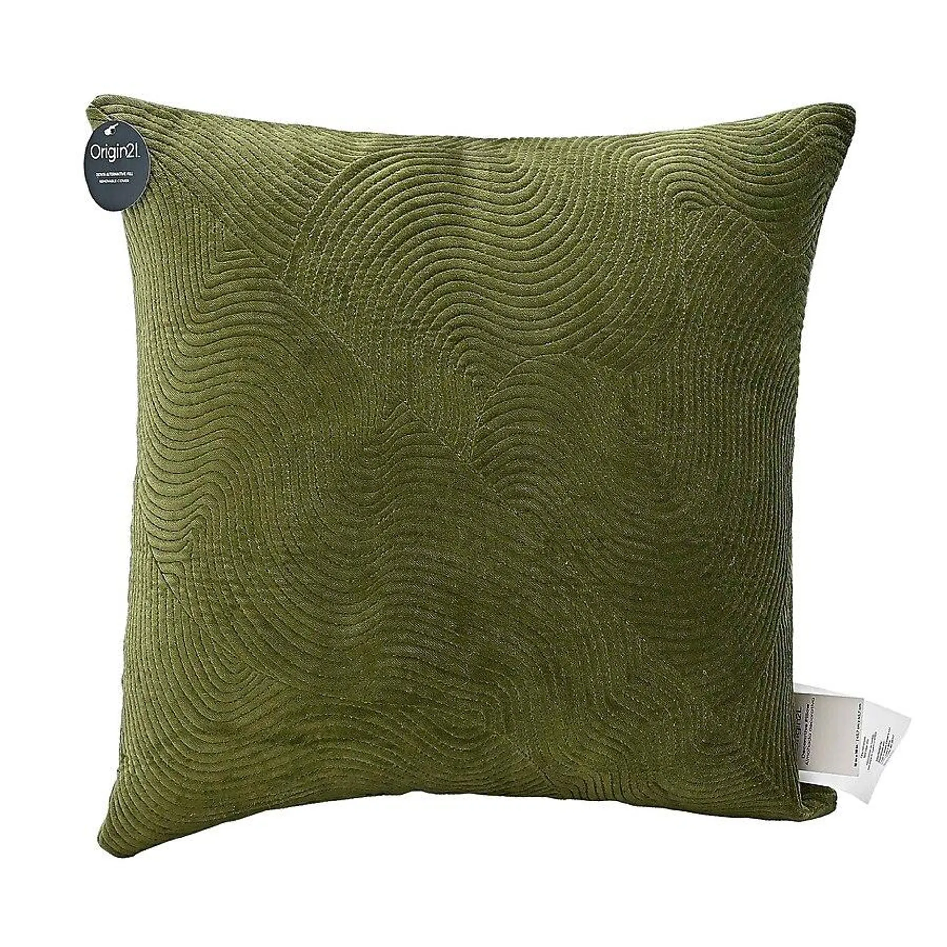 Origin 21 18-in x 18-in Green Indoor Decorative Pillow