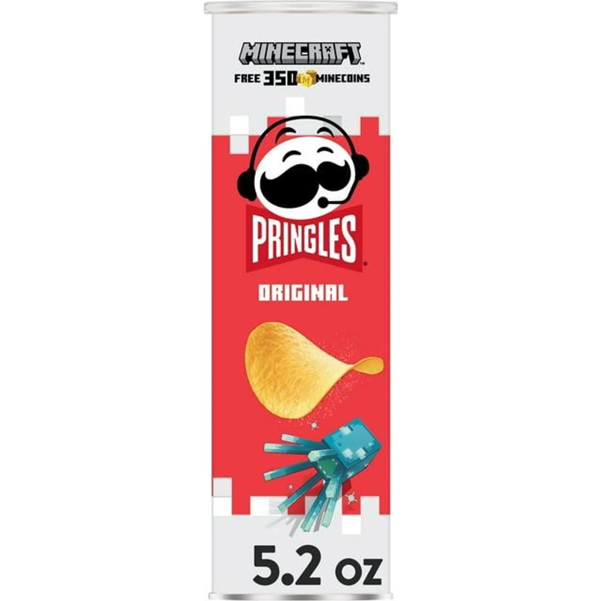 Pringles Original Potato Crisps Chips, Lunch Snacks, 5.2 oz