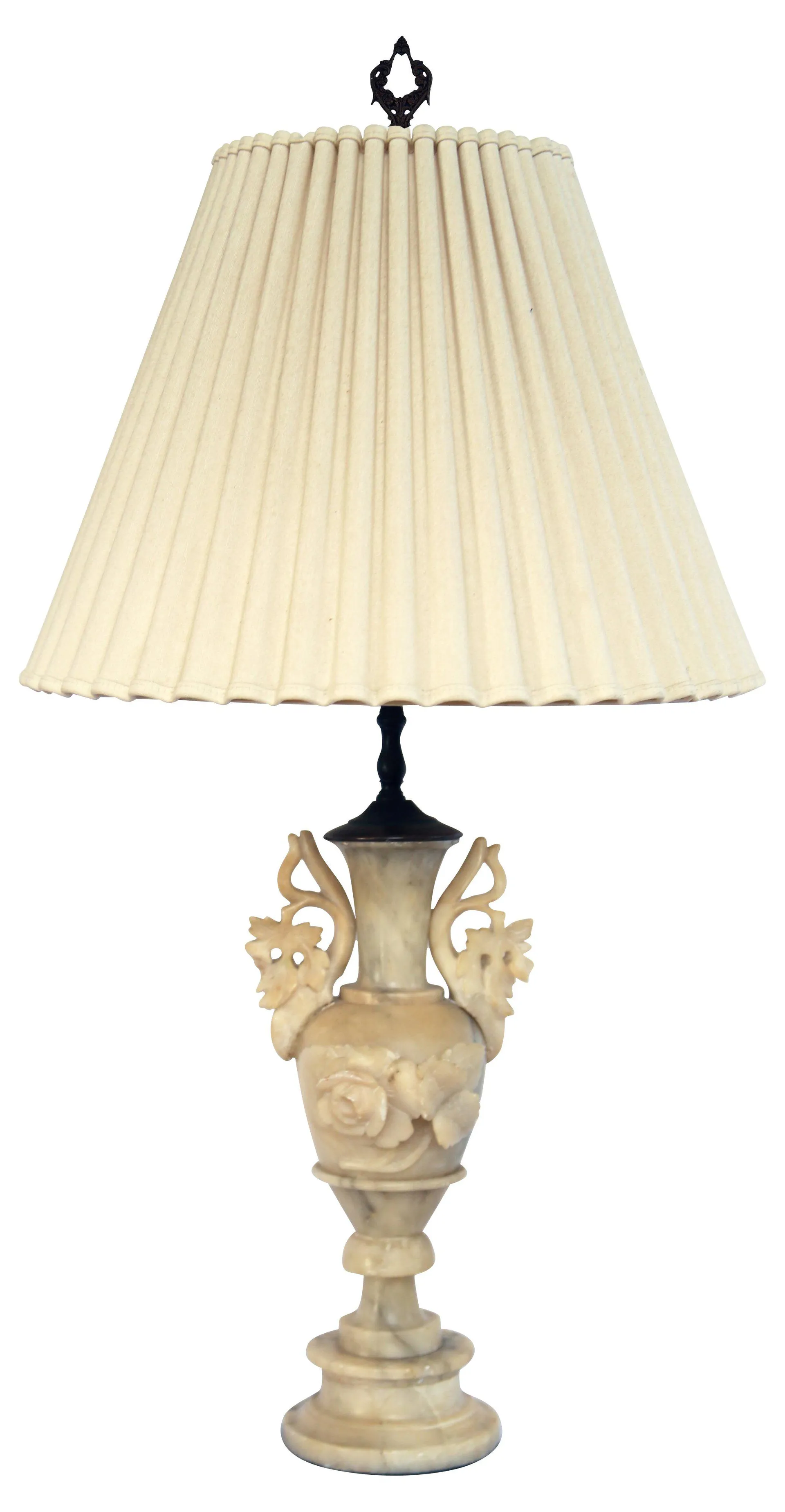 Hand-Carved Soapstone Urn Lamp