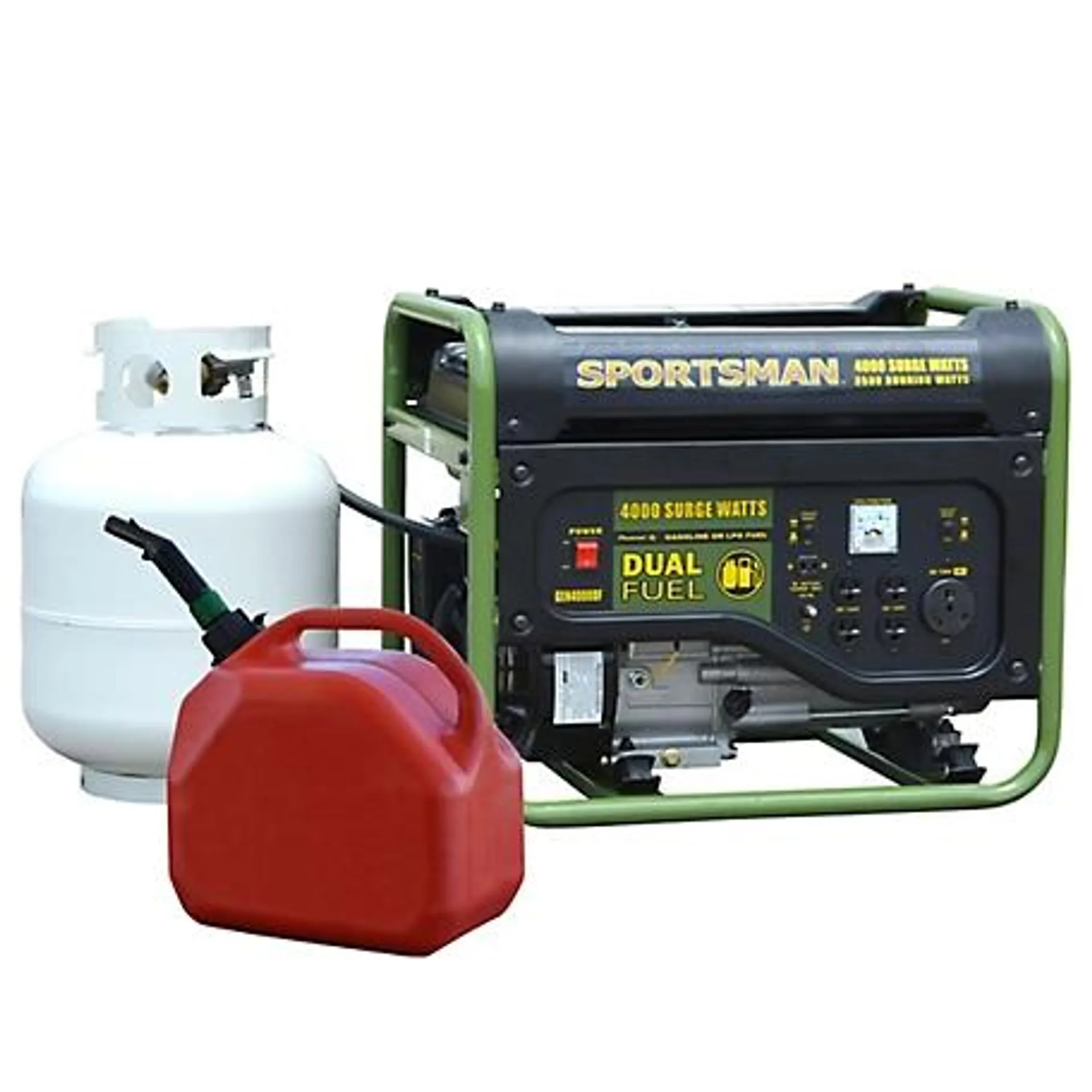 Sportsman Series 4,000/3,500-Watt Dual-Fuel Generator with Cover