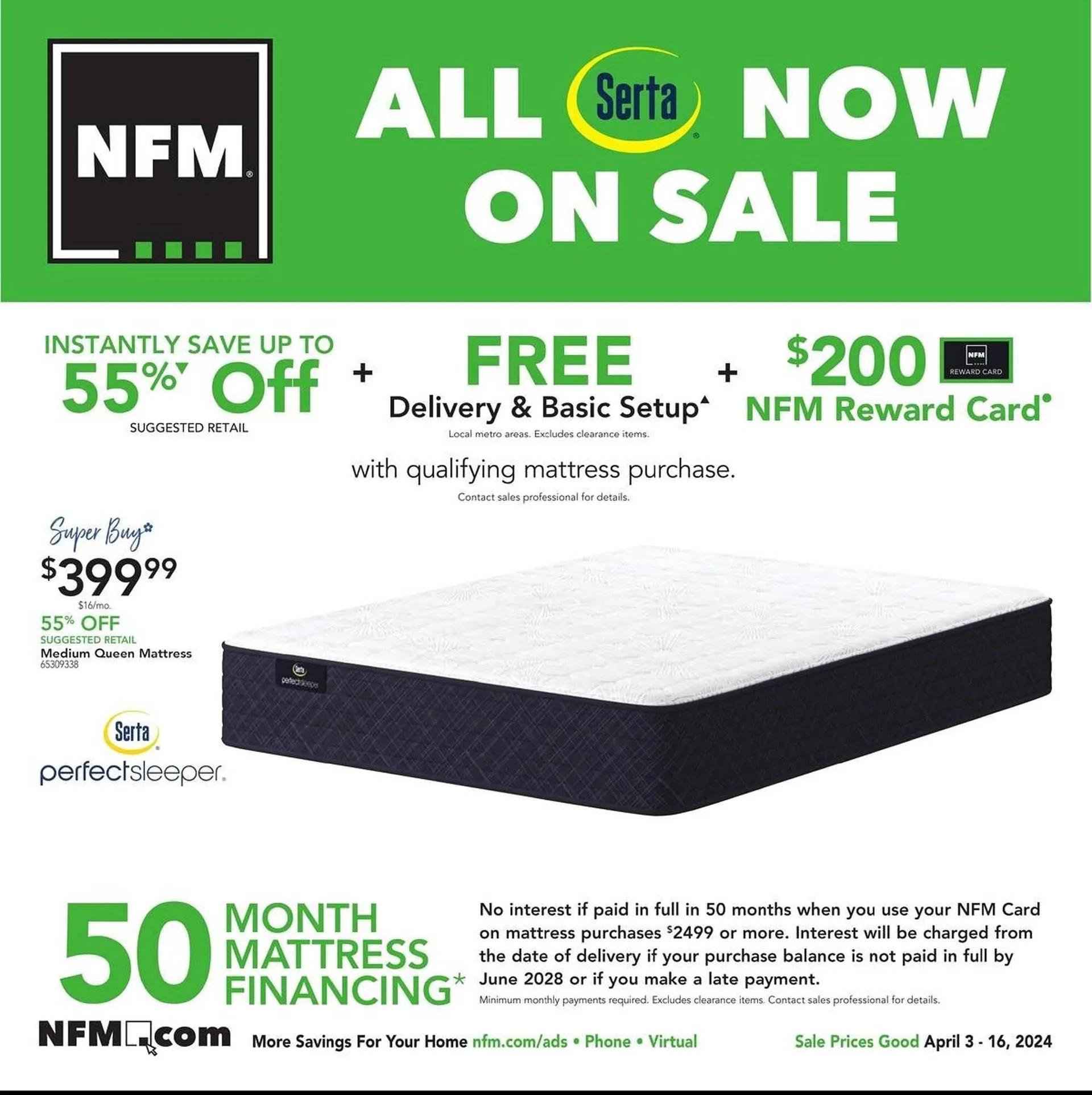 Weekly ad Nebraska Furniture Mart Weekly Ad from April 3 to April 16 2024 - Page 1