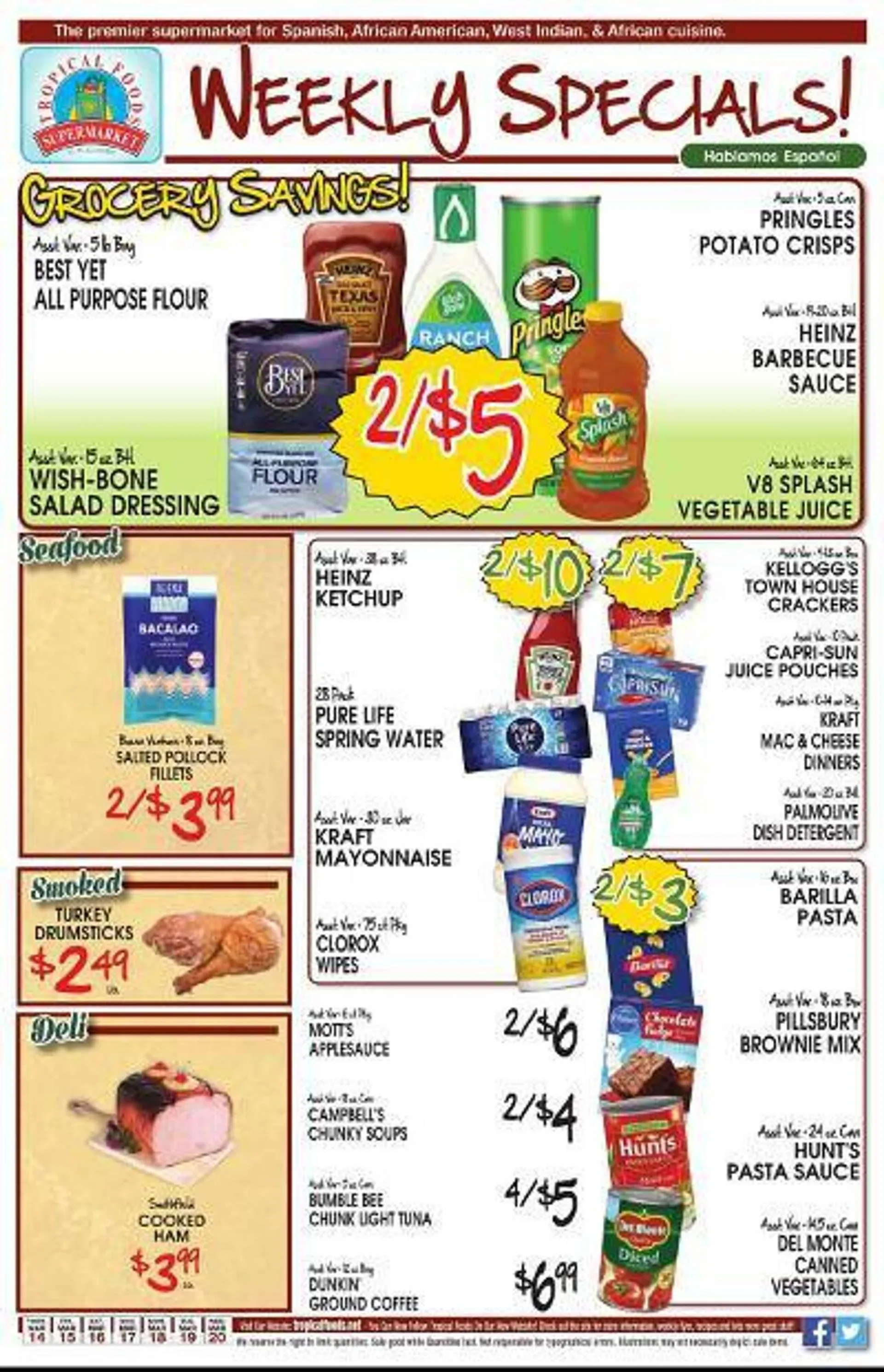 Weekly ad Tropical Foods Supermarket Weekly Ad from March 14 to March 20 2024 - Page 1