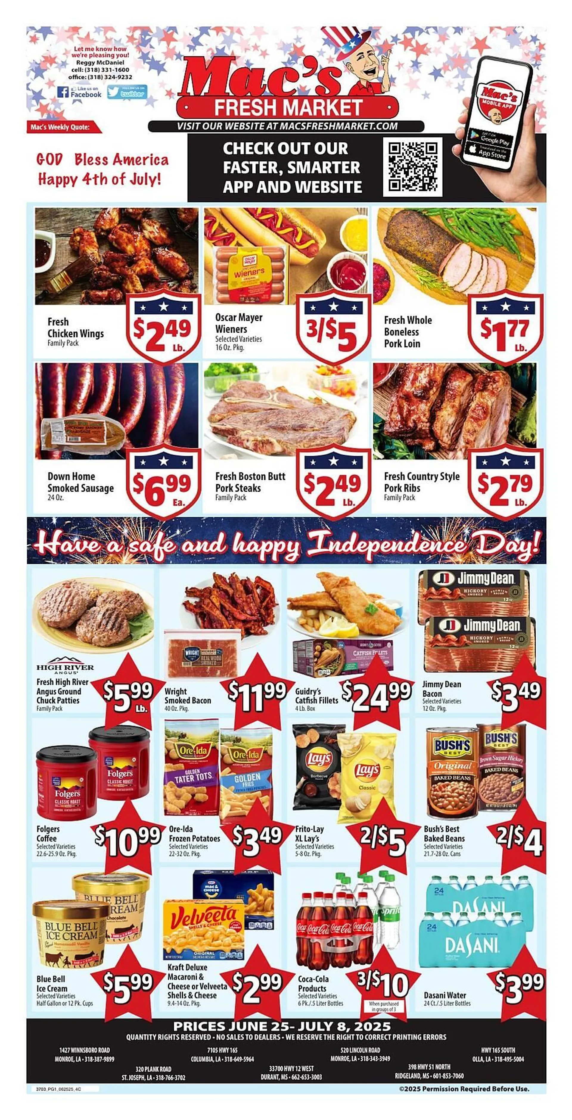 Weekly ad Mac's Market Weekly Ad from June 25 to July 8 2025 - Page 1