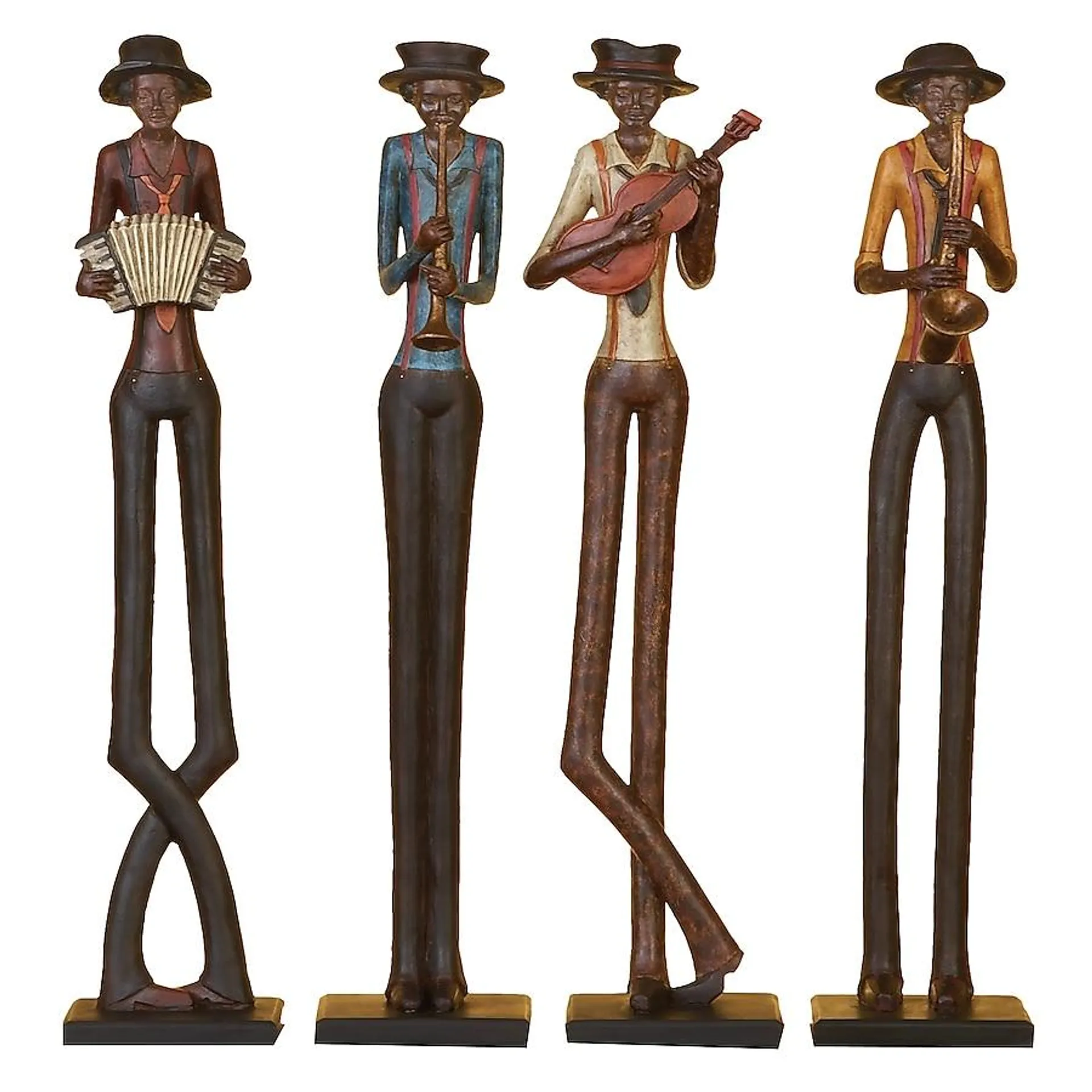 Grayson Lane 4-Pack Brown Stone Eclectic Sculpture